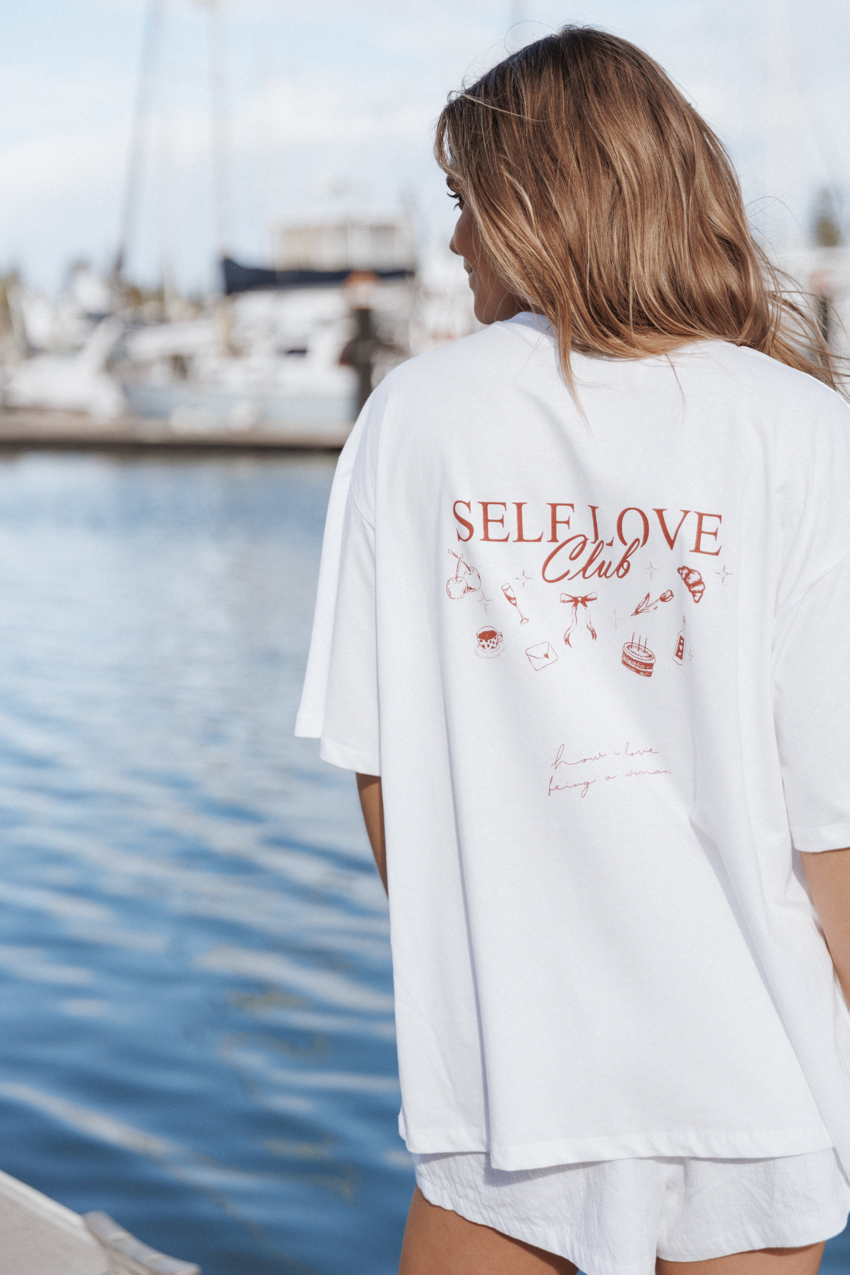 Petal and Pup USA TOPS Runa Self Love Graphic Tee - White