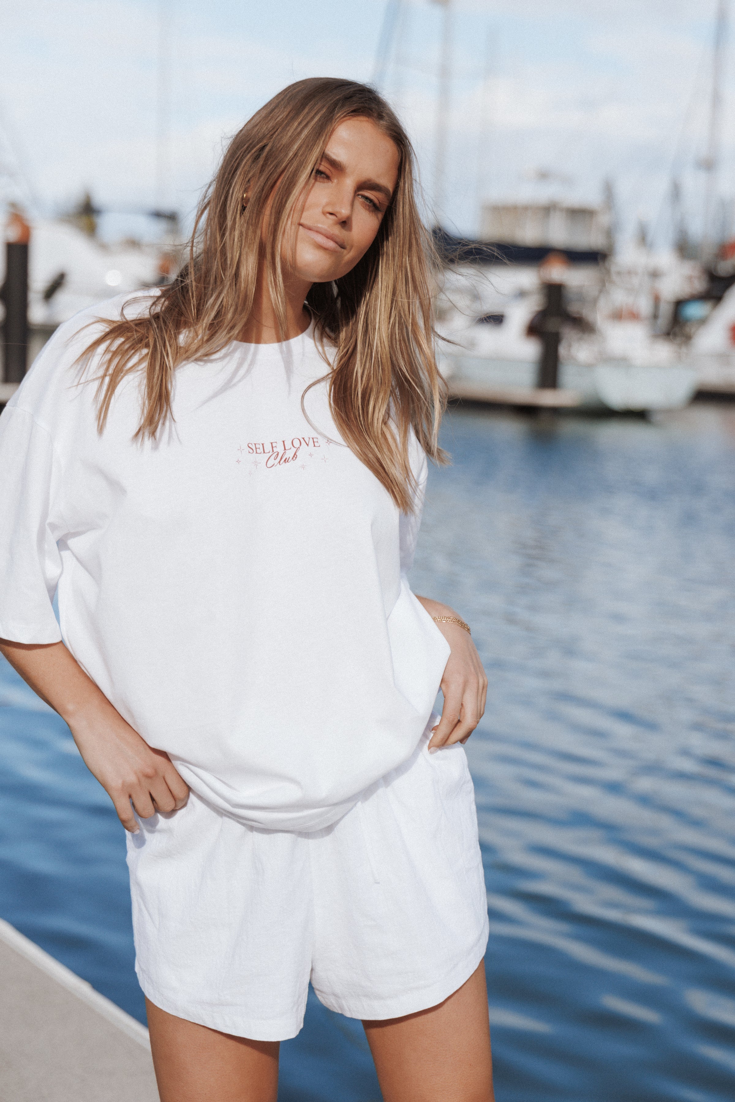 Petal and Pup USA TOPS Runa Self Love Graphic Tee - White