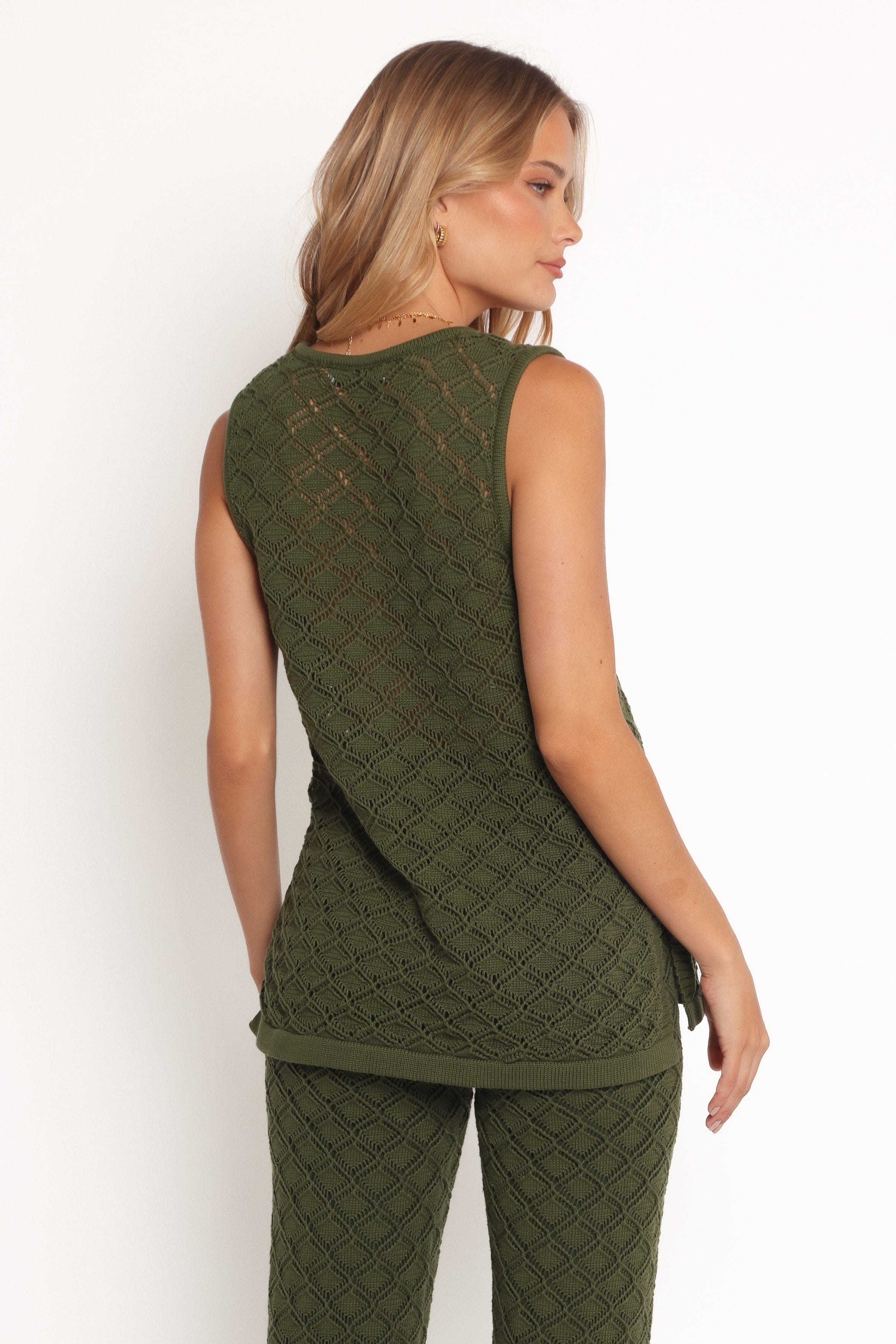 Petal and Pup USA TOPS Sable Textured Knit Top - Olive