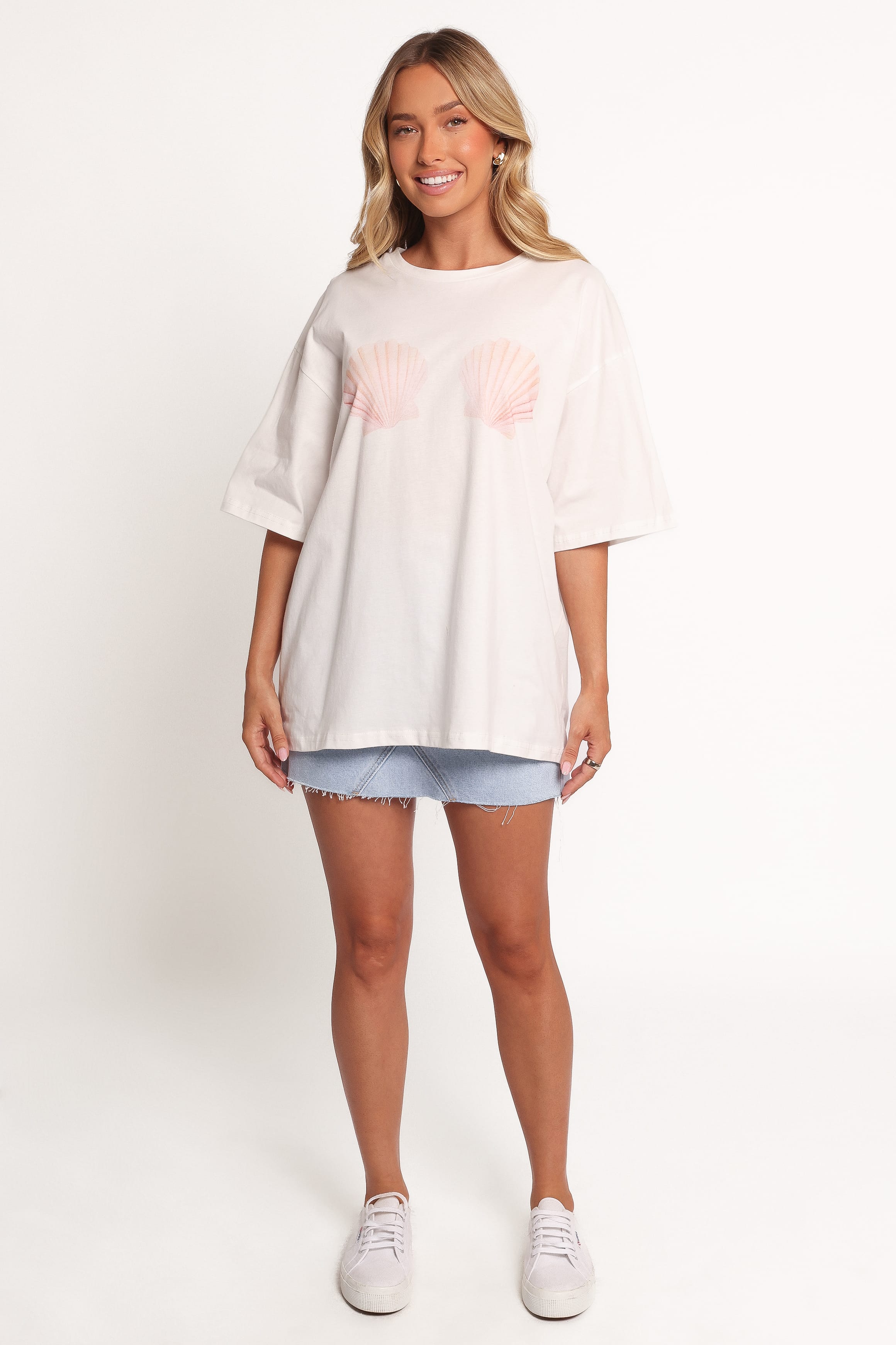 Petal and Pup USA TOPS Sammie Graphic Tee - White
