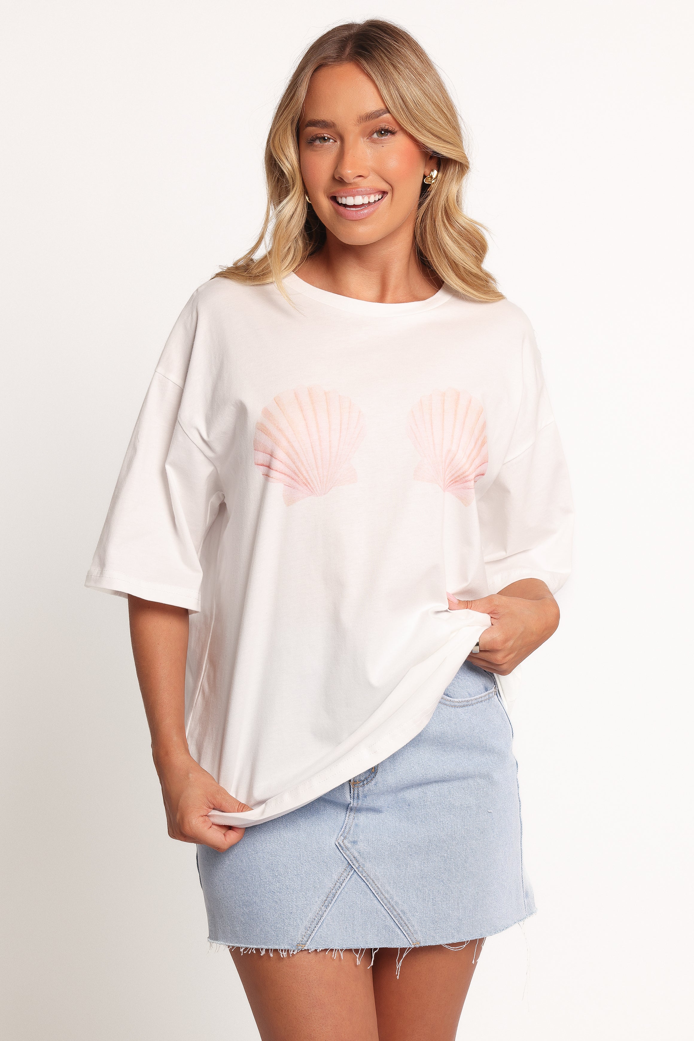 Petal and Pup USA TOPS Sammie Graphic Tee - White