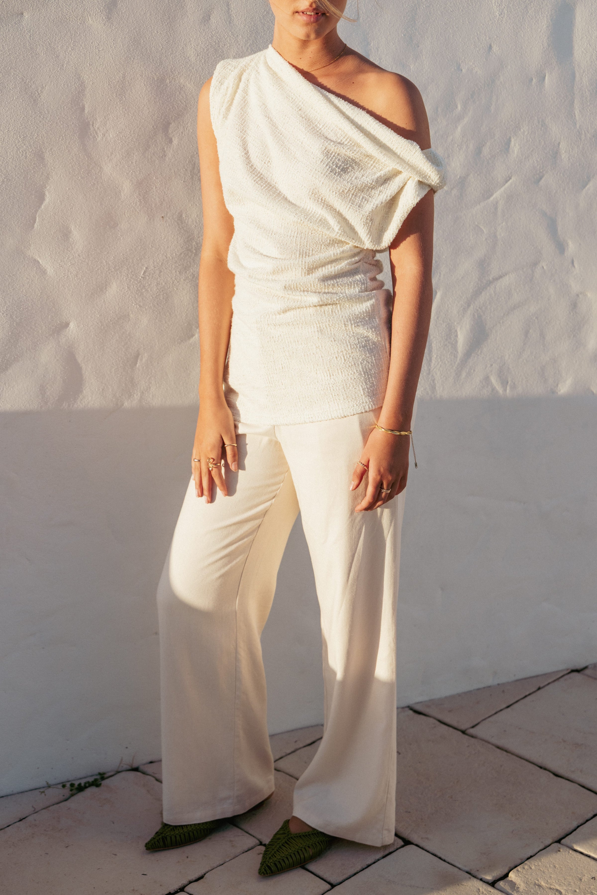 Petal and Pup USA TOPS Selma Knit Top - Cream