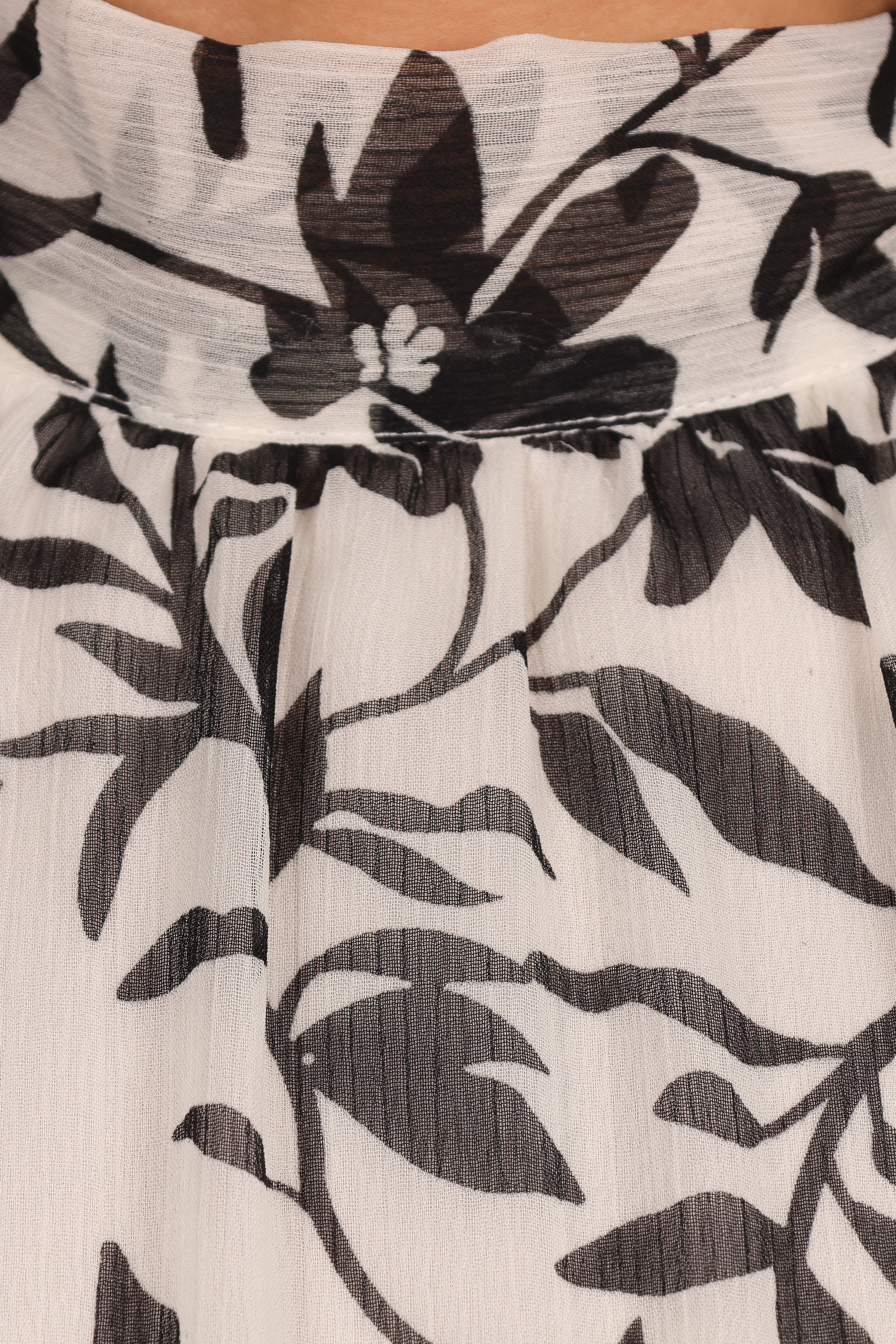 Petal and Pup USA TOPS Senna Top - White Black Floral