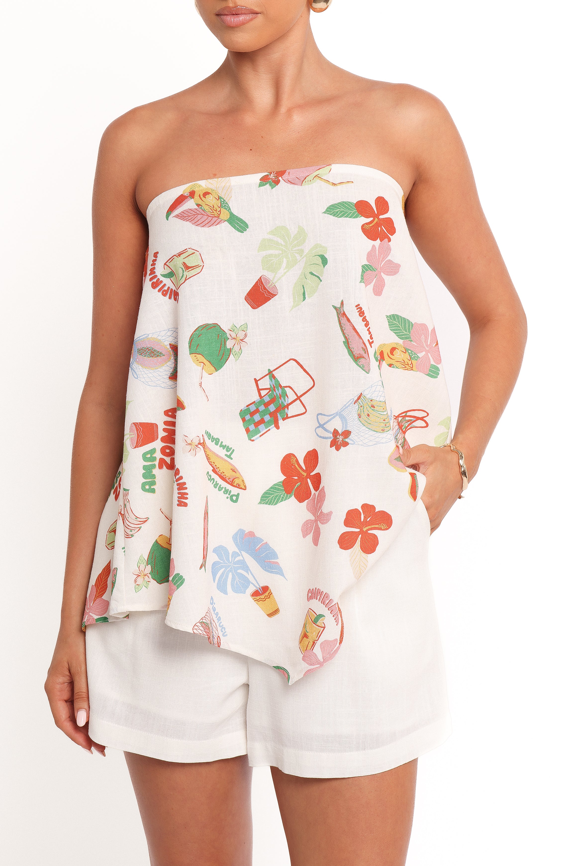 Petal and Pup USA TOPS Sui Strapless Top - Alfresco