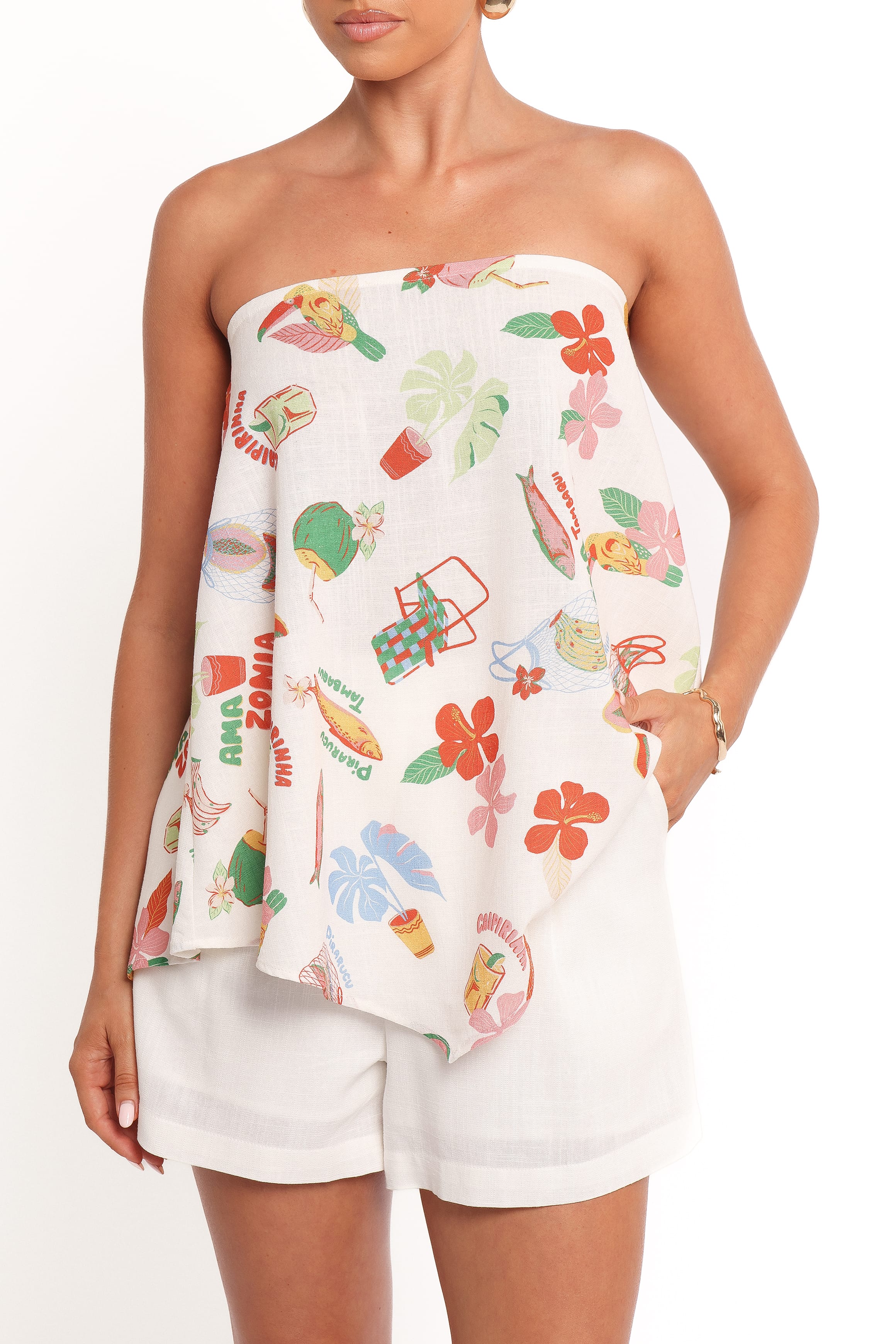 Petal and Pup USA TOPS Sui Strapless Top - Alfresco