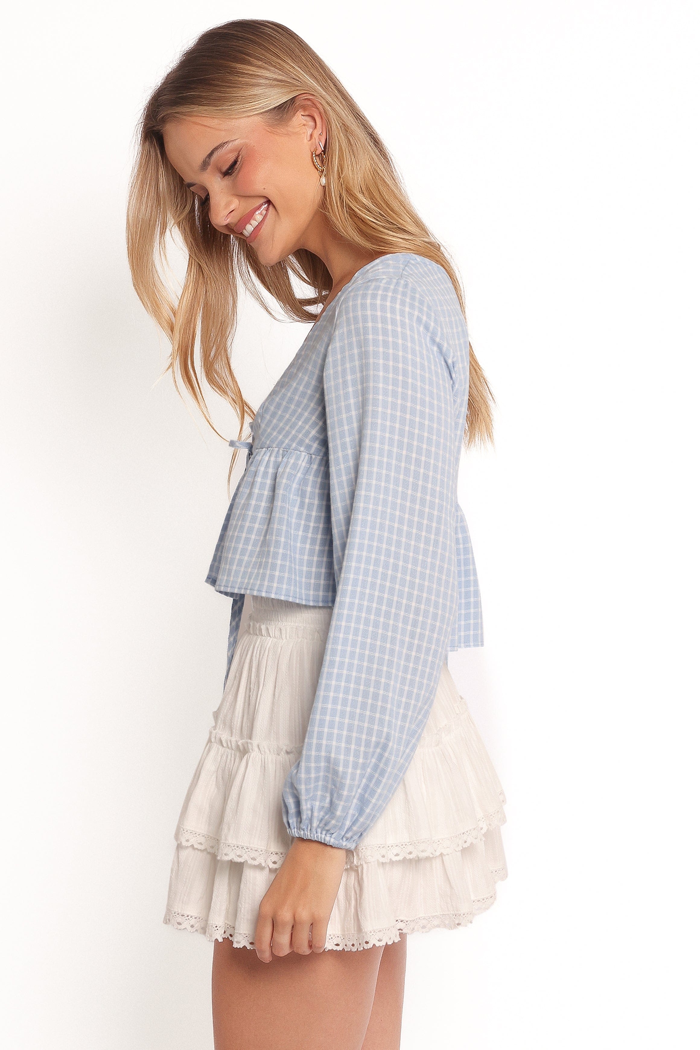 Petal and Pup USA TOPS Sundara Long Sleeve Top - Blue (Hold for Rack)