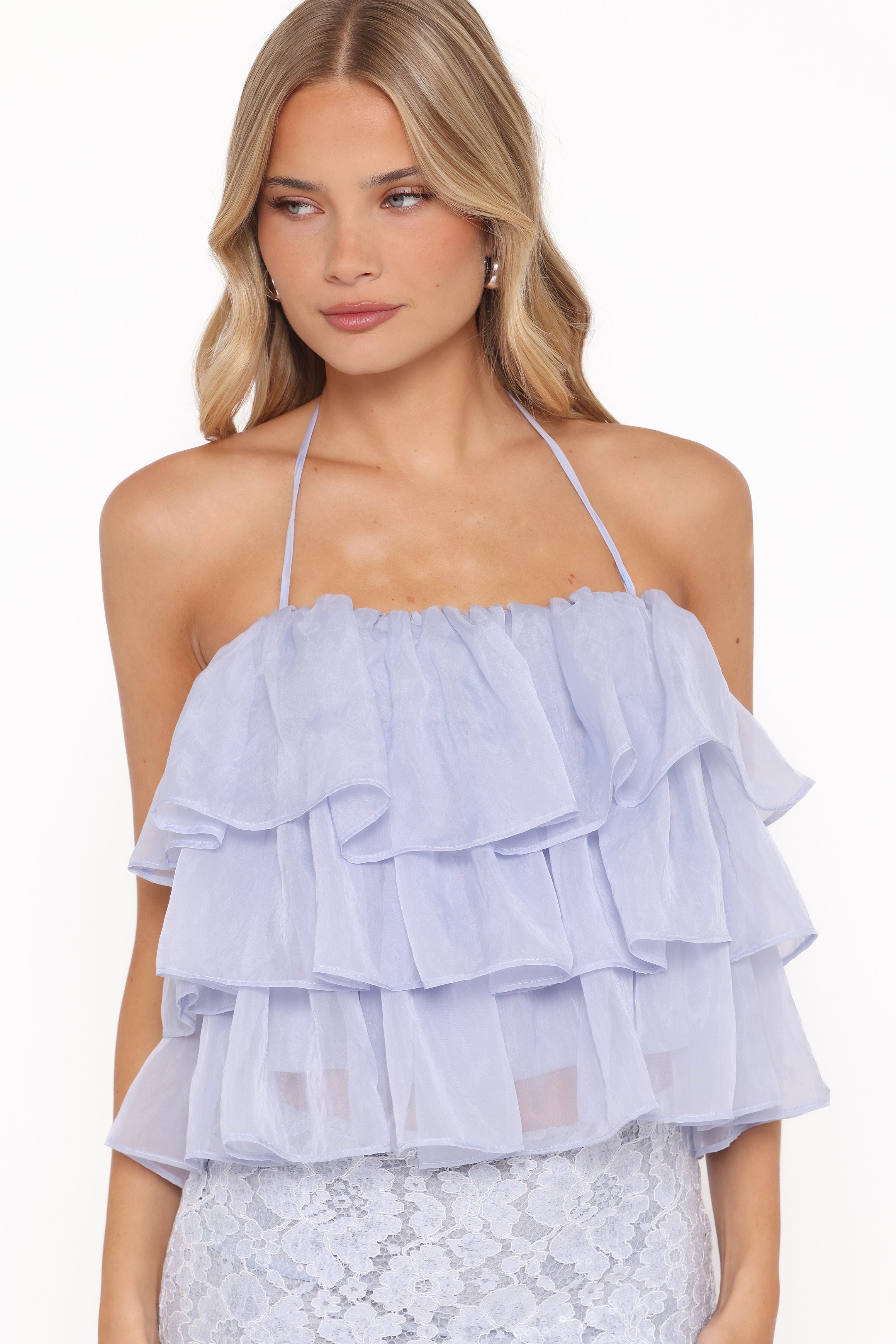 Petal and Pup USA TOPS Taelya Flounce Top - Blue