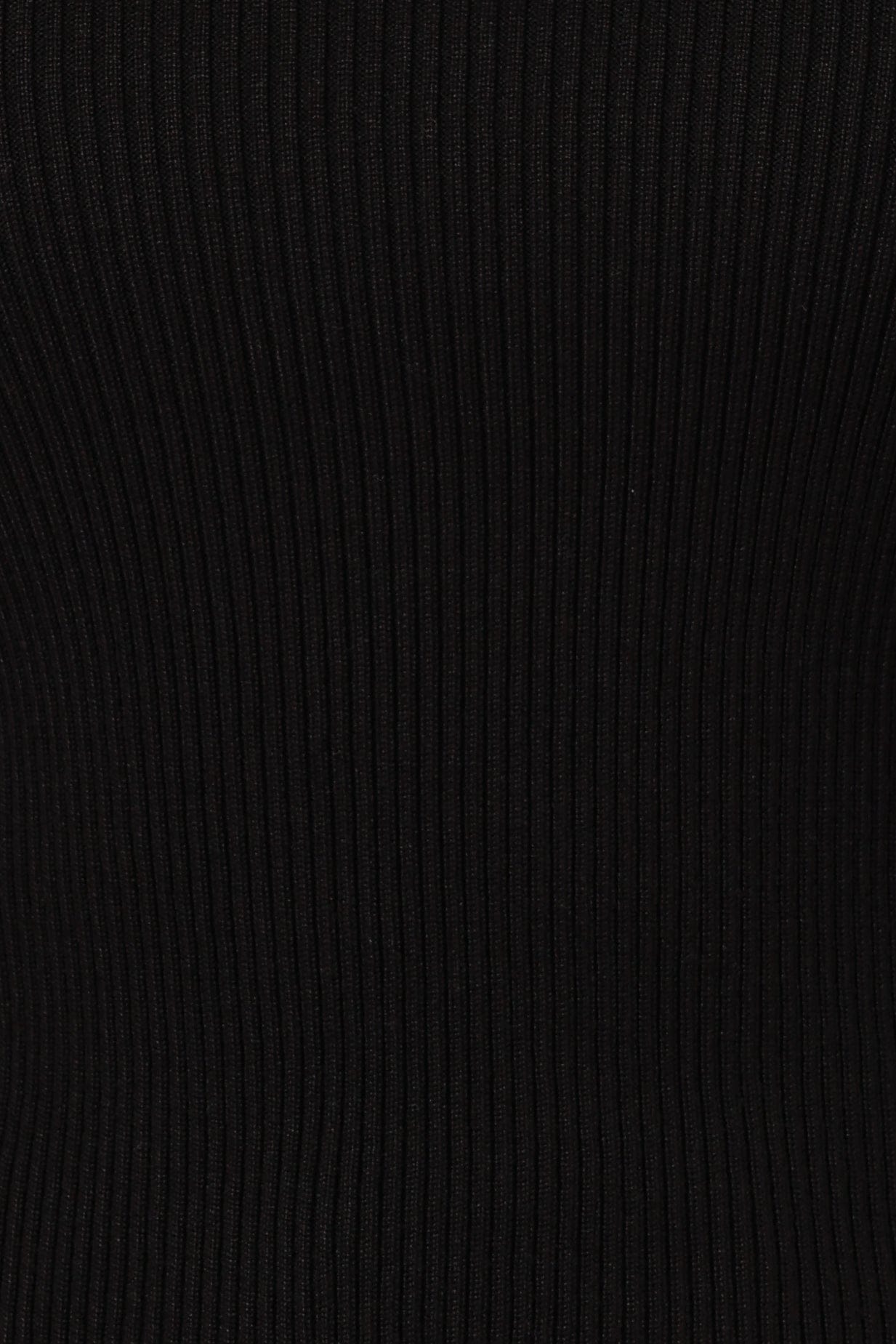 Petal and Pup USA TOPS Tammy Ribbed Knit Top - Black