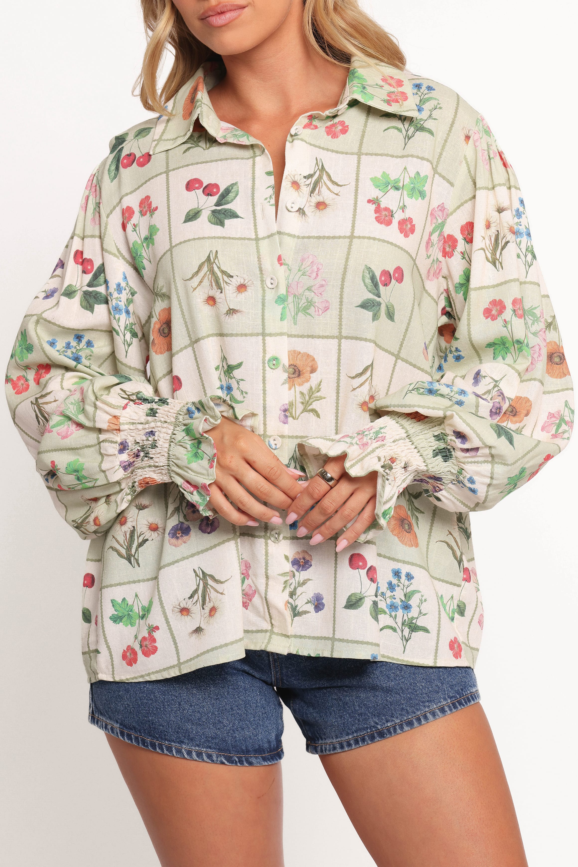 Petal and Pup USA TOPS Tomi Long Sleeve Shirt - Flower Market (Hold for Amazon)