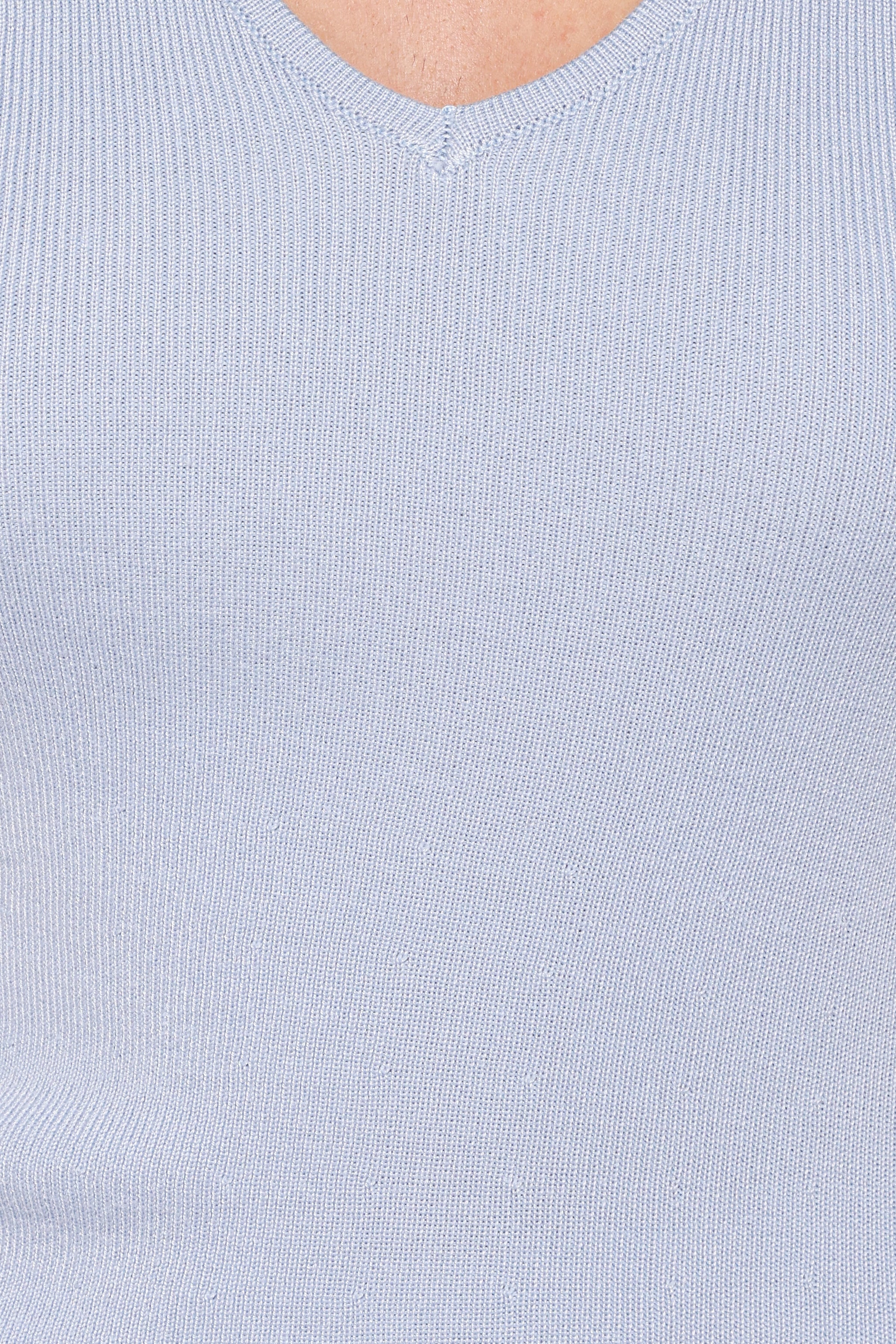 Petal and Pup USA TOPS Tori Side Cinch Knitted Top - Light Blue
