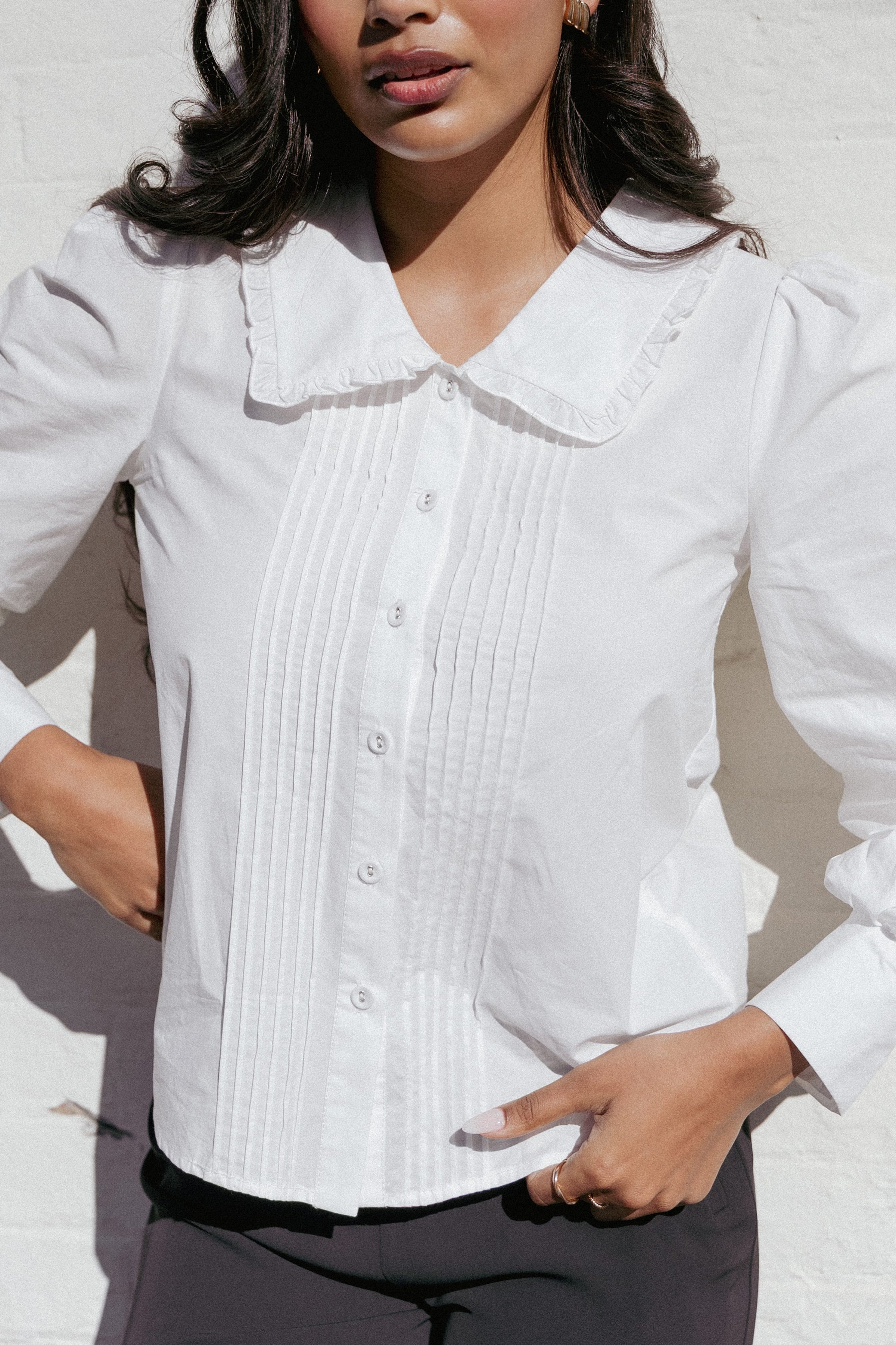 Petal and Pup USA TOPS Turner Shirt - White (Hold for Amazon)