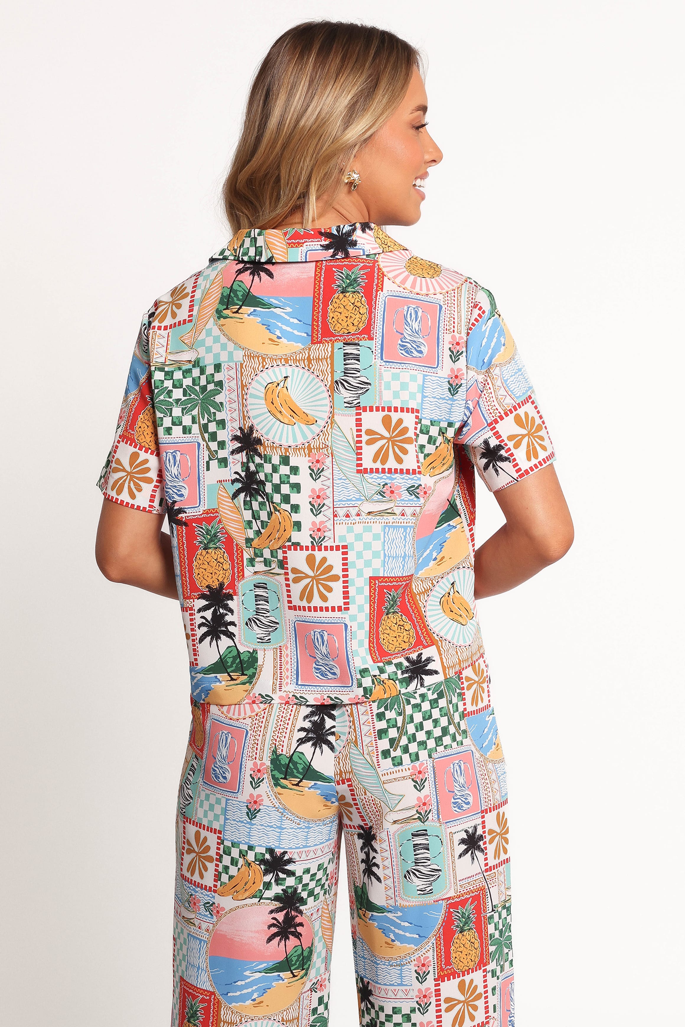 Petal and Pup USA TOPS Valeria Shirt - Off White Multi (Hold for Rack)