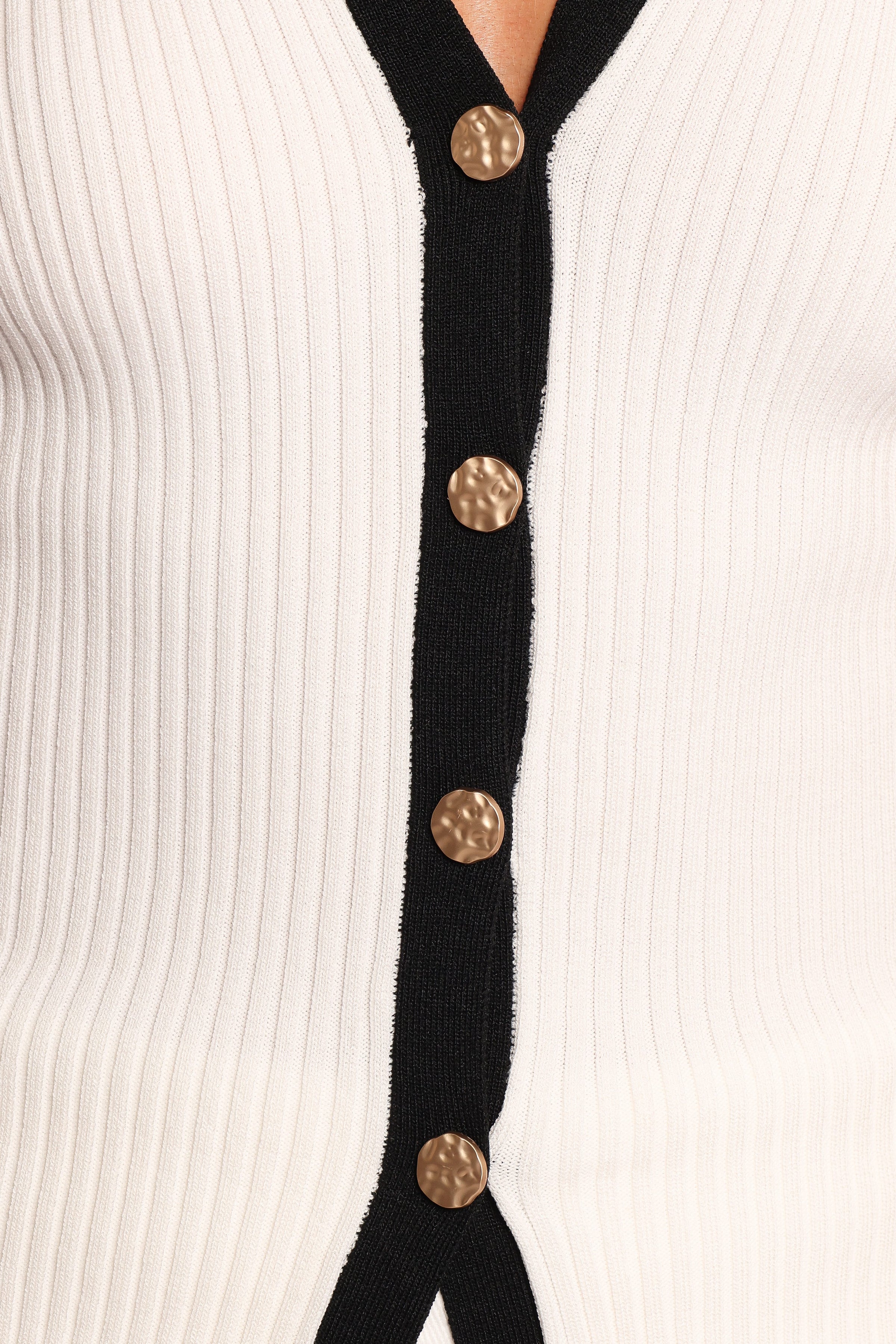 Petal and Pup USA TOPS Virginia Knit Vest Top - White Black (Hold for Rack)
