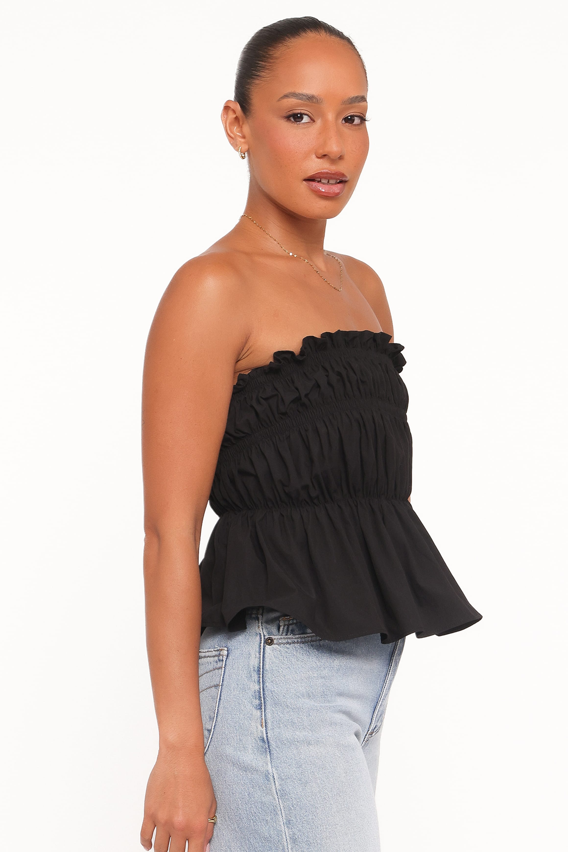 Petal and Pup USA TOPS Wilhelmina Strapless Top - Black