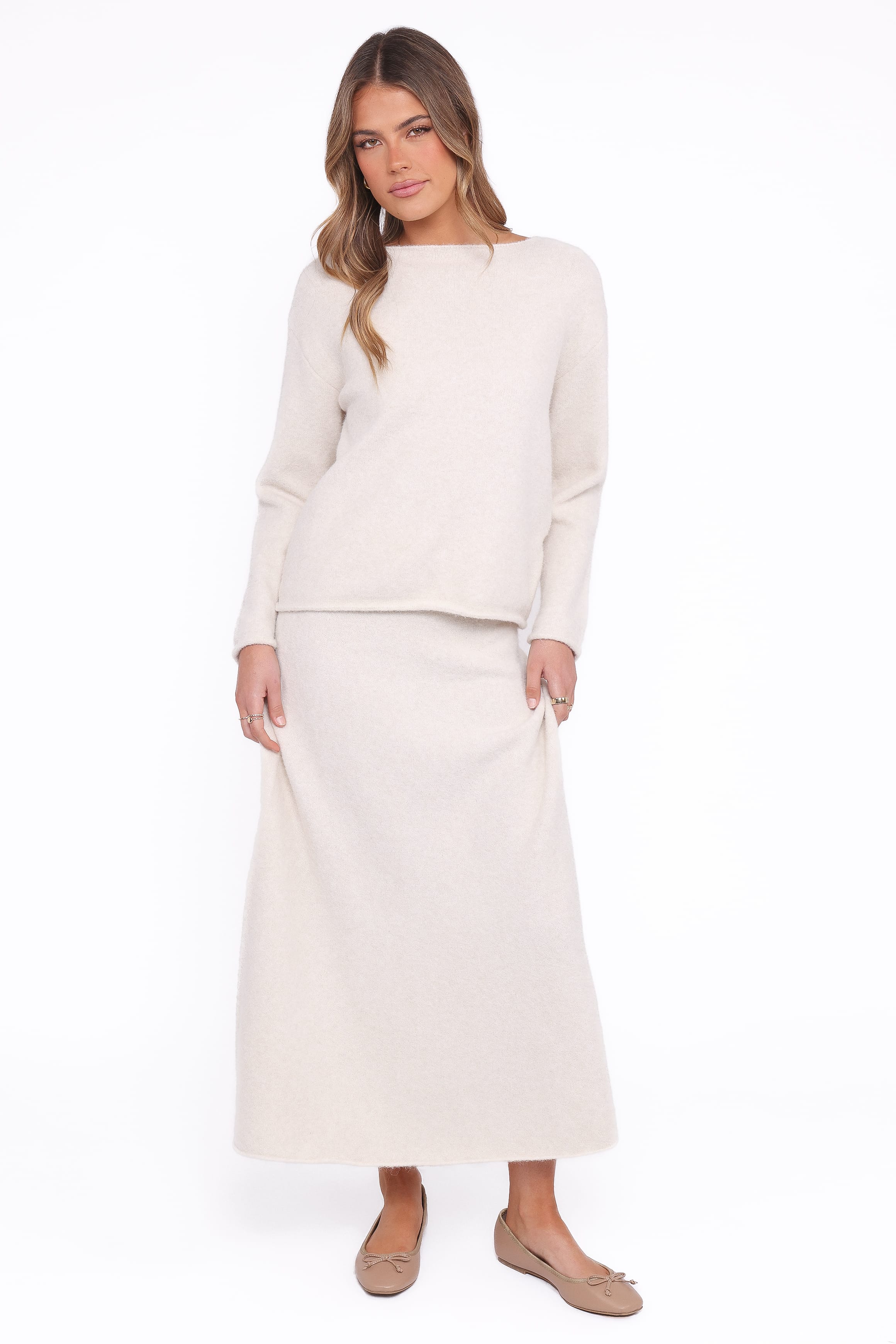 Petal and Pup USA TOPS Willis Knitted Top - Cream