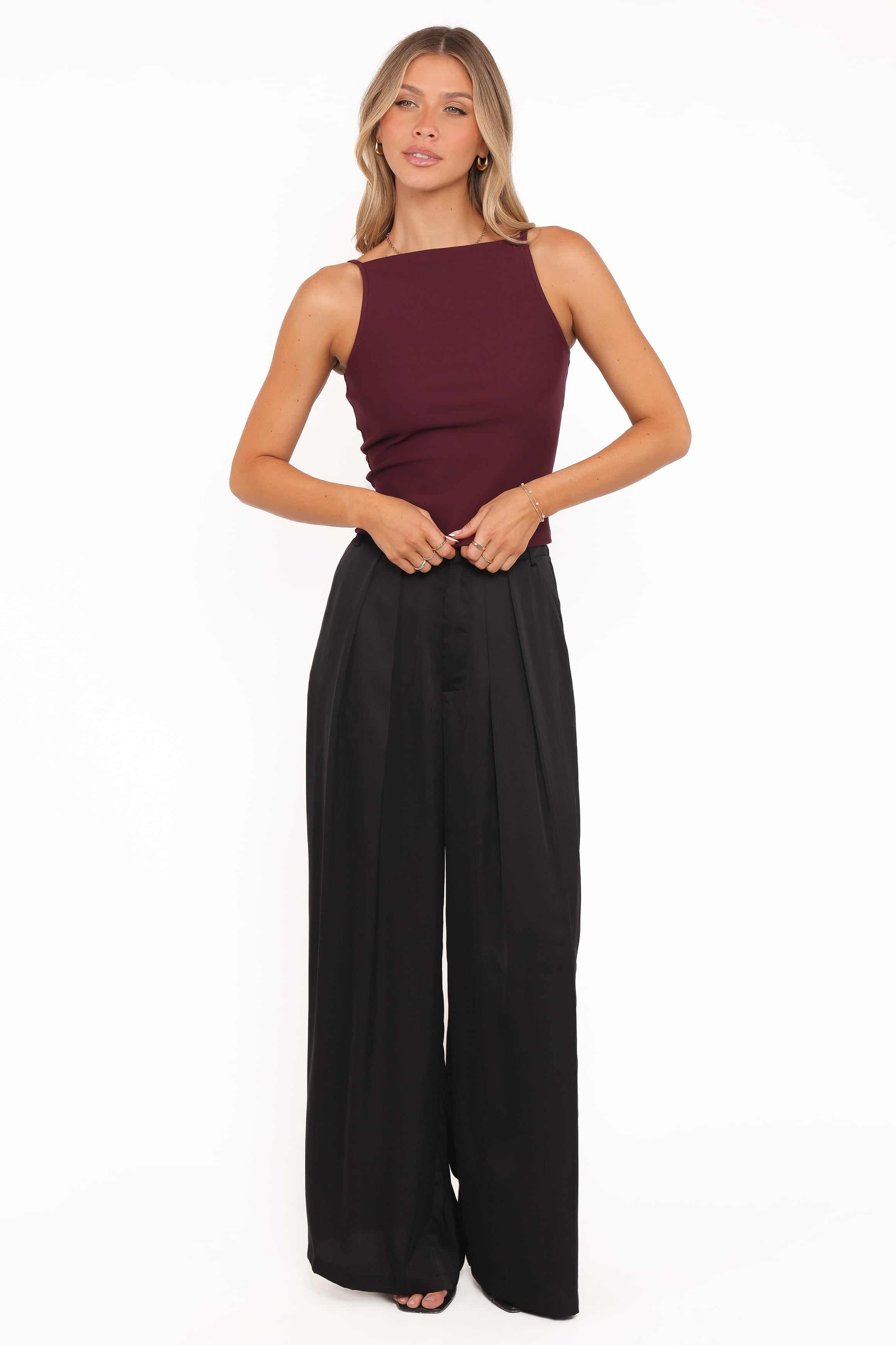 Petal and Pup USA TOPS Yash Top - Merlot