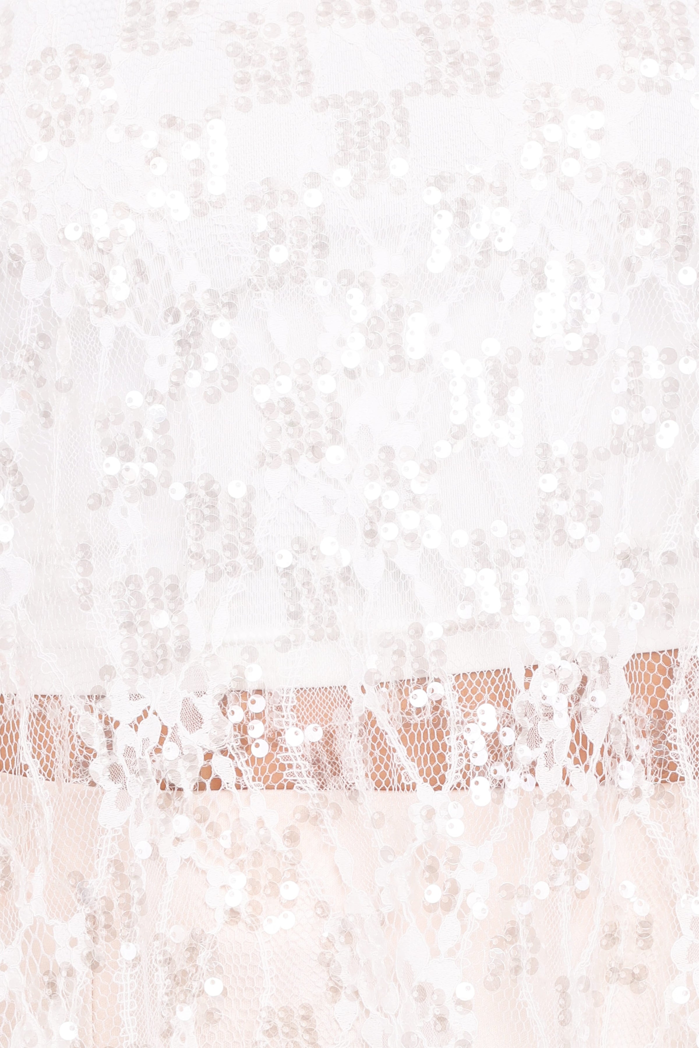 Petal and Pup USA TOPS Yonder Sheer Lace Tee Top - White