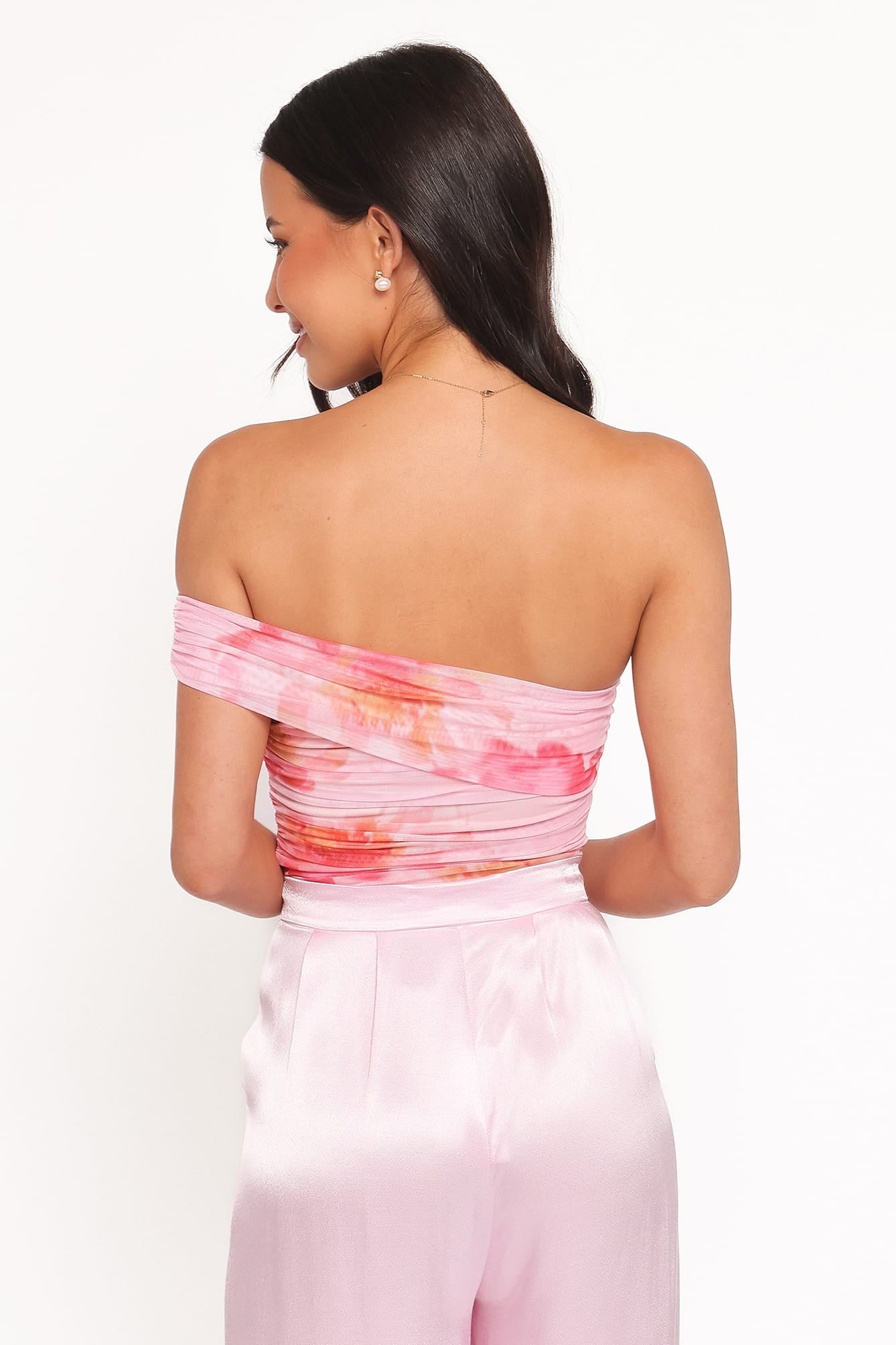 Petal and Pup USA TOPS Zachary One Shoulder Top - Pink