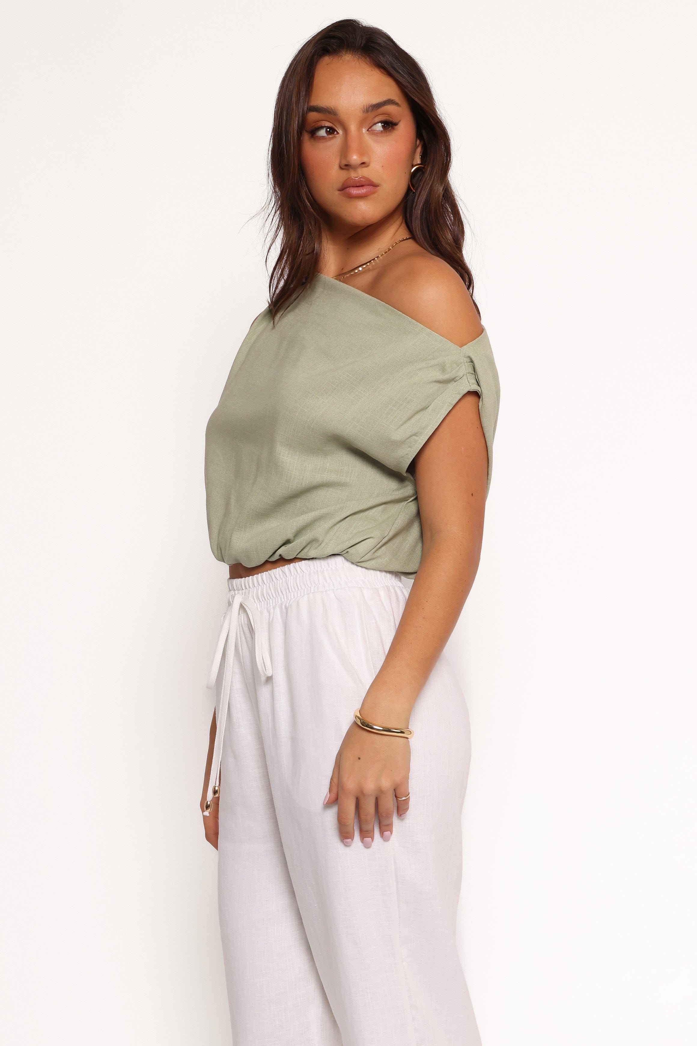 Petal and Pup USA TOPS Zara Top - Sage Green