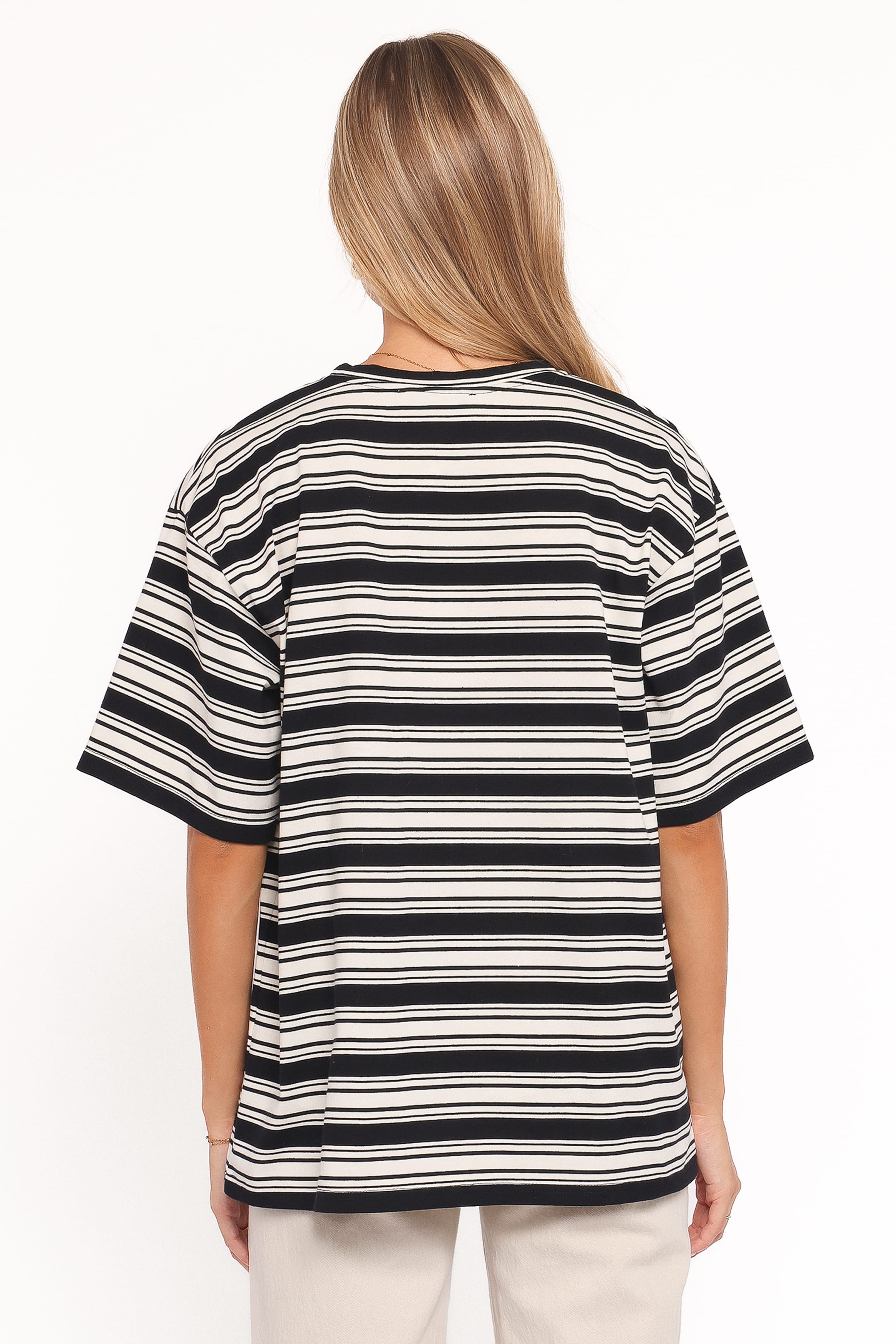 Petal and Pup USA TOPS Zestora Tee - Black Ivory Stripe