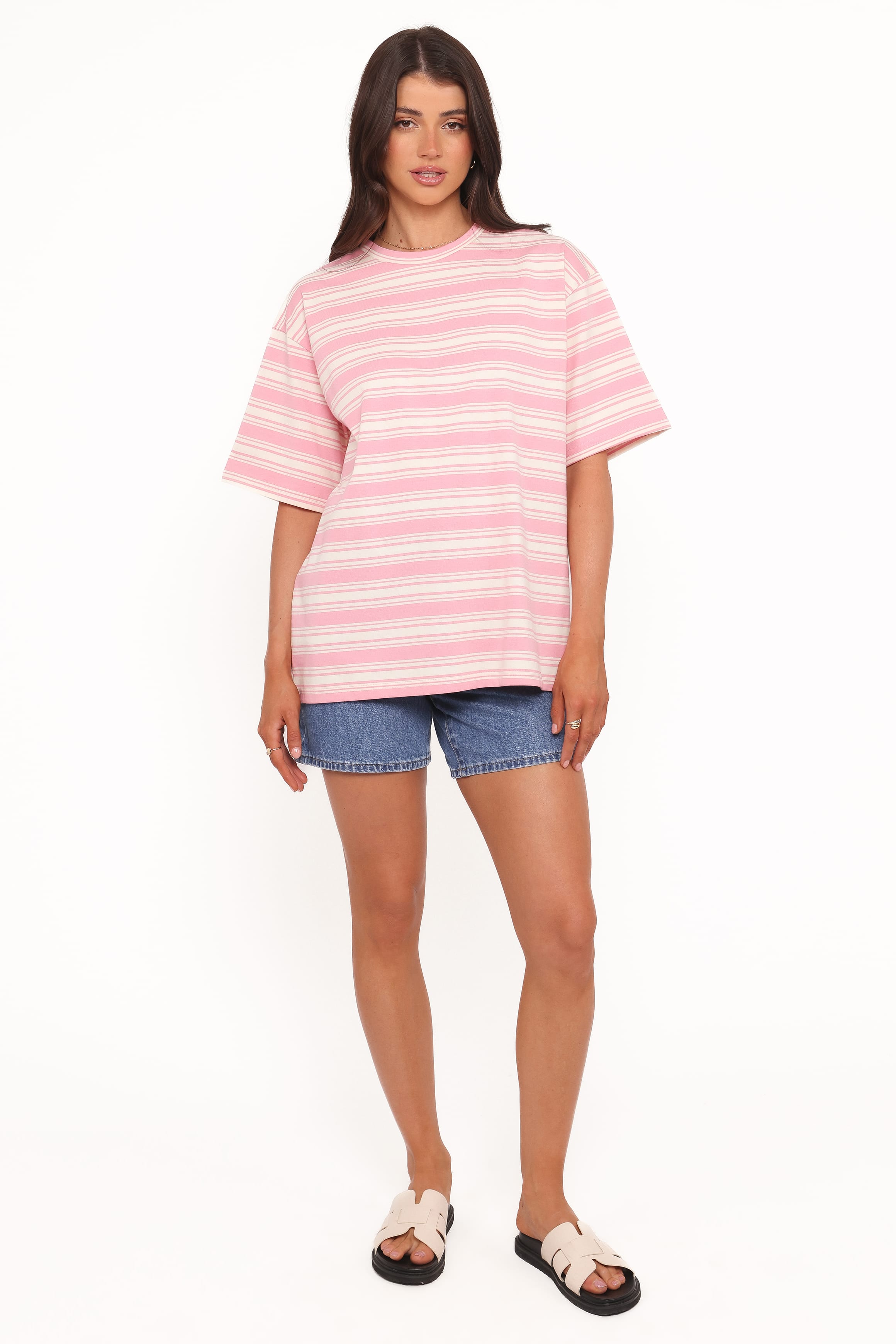 Petal and Pup USA TOPS Zestora Tee - White Pink