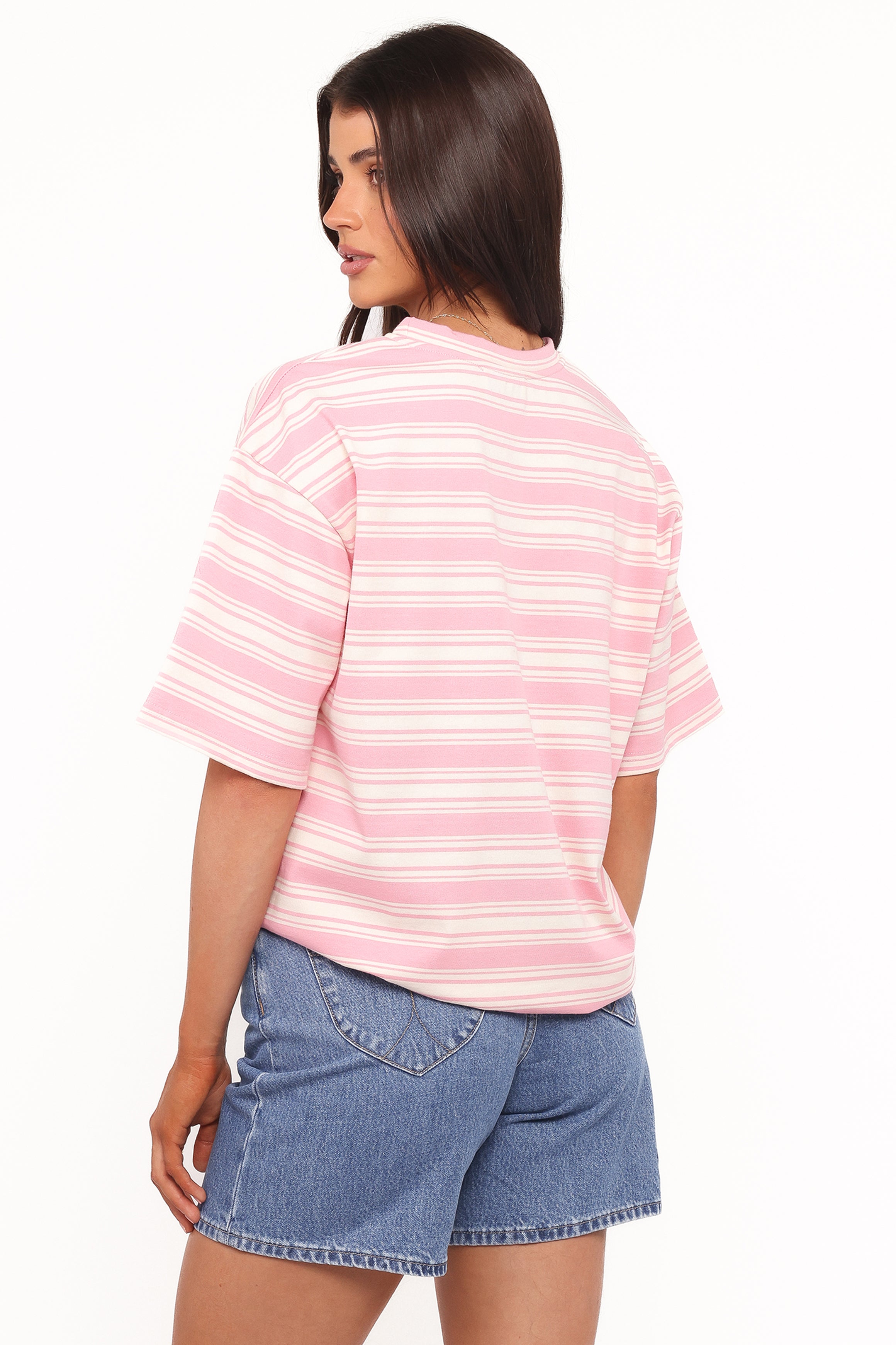 Petal and Pup USA TOPS Zestora Tee - White Pink