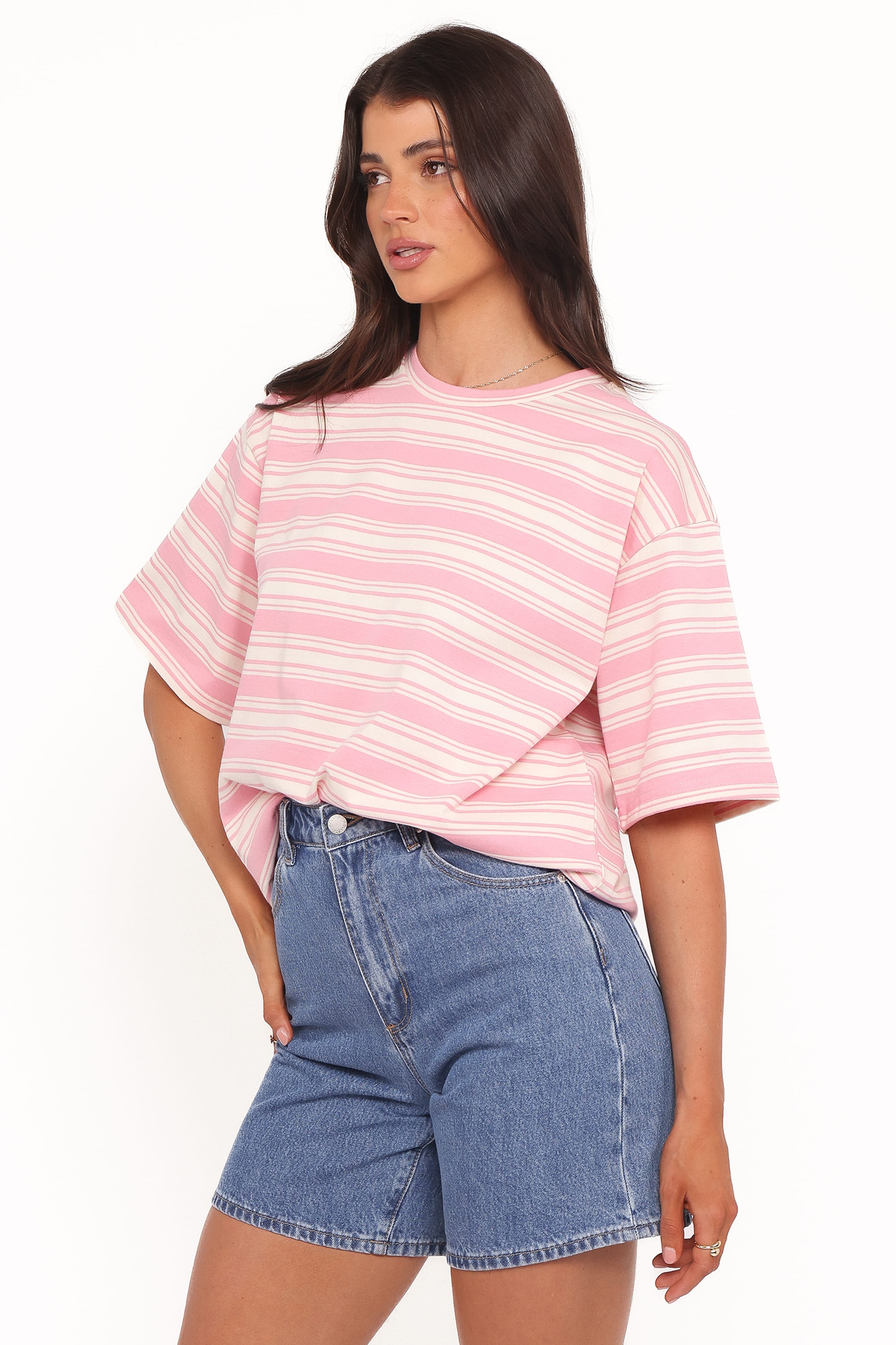 Petal and Pup USA TOPS Zestora Tee - White Pink