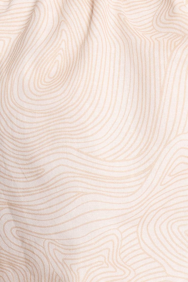Petal and Pup USA TOPS Zion Off Shoulder Long Sleeve Top - Tan Swirl (Hold for Amazon)