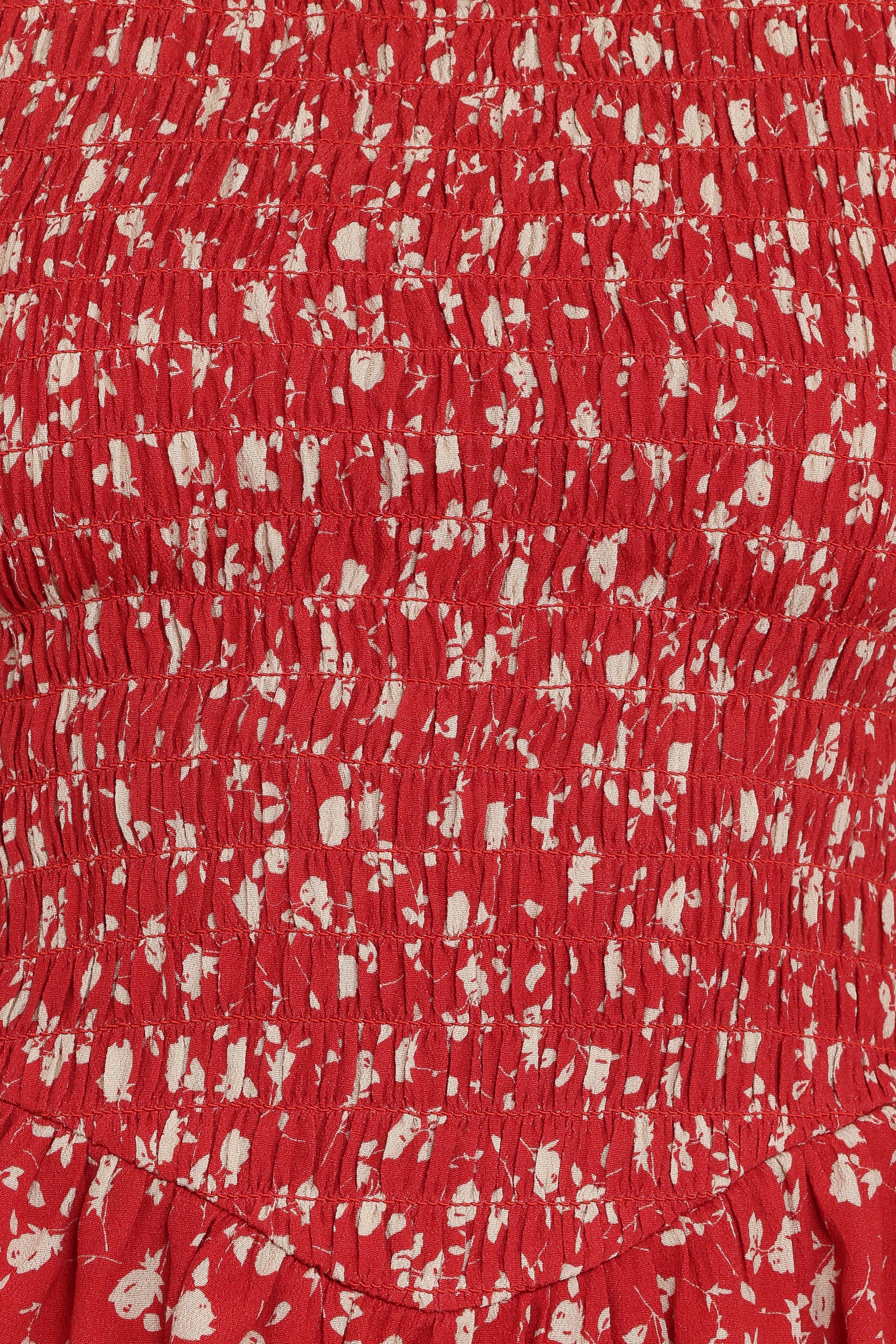 Petal and Pup USA TOPS Zoella Peplum Top - Red Floral