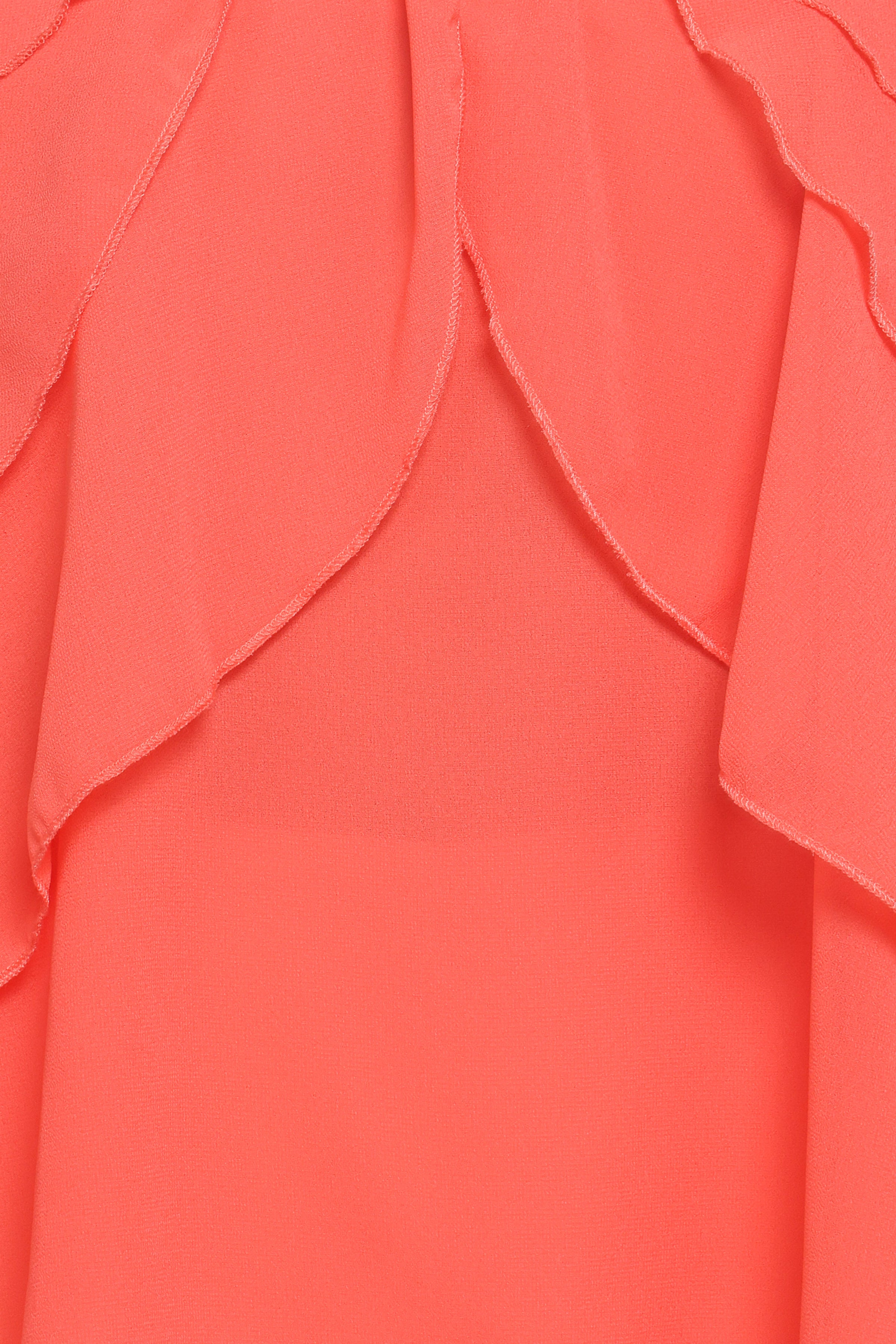 Petal and Pup USA TOPS Zorina Halter Neck Chiffon Top - Sherbert