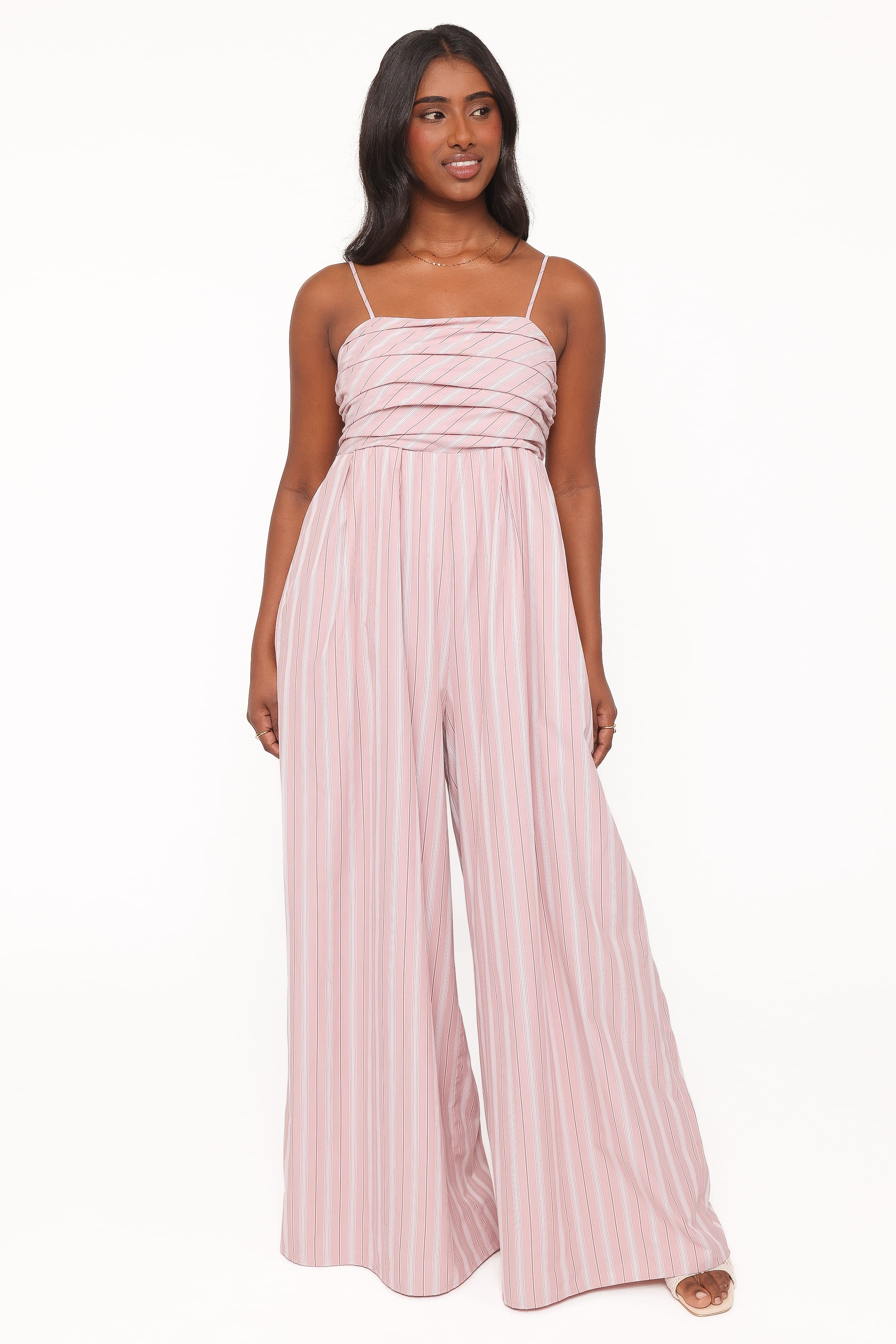 PLAYSUITS Pricilla Jumpsuit - Pink Stripe