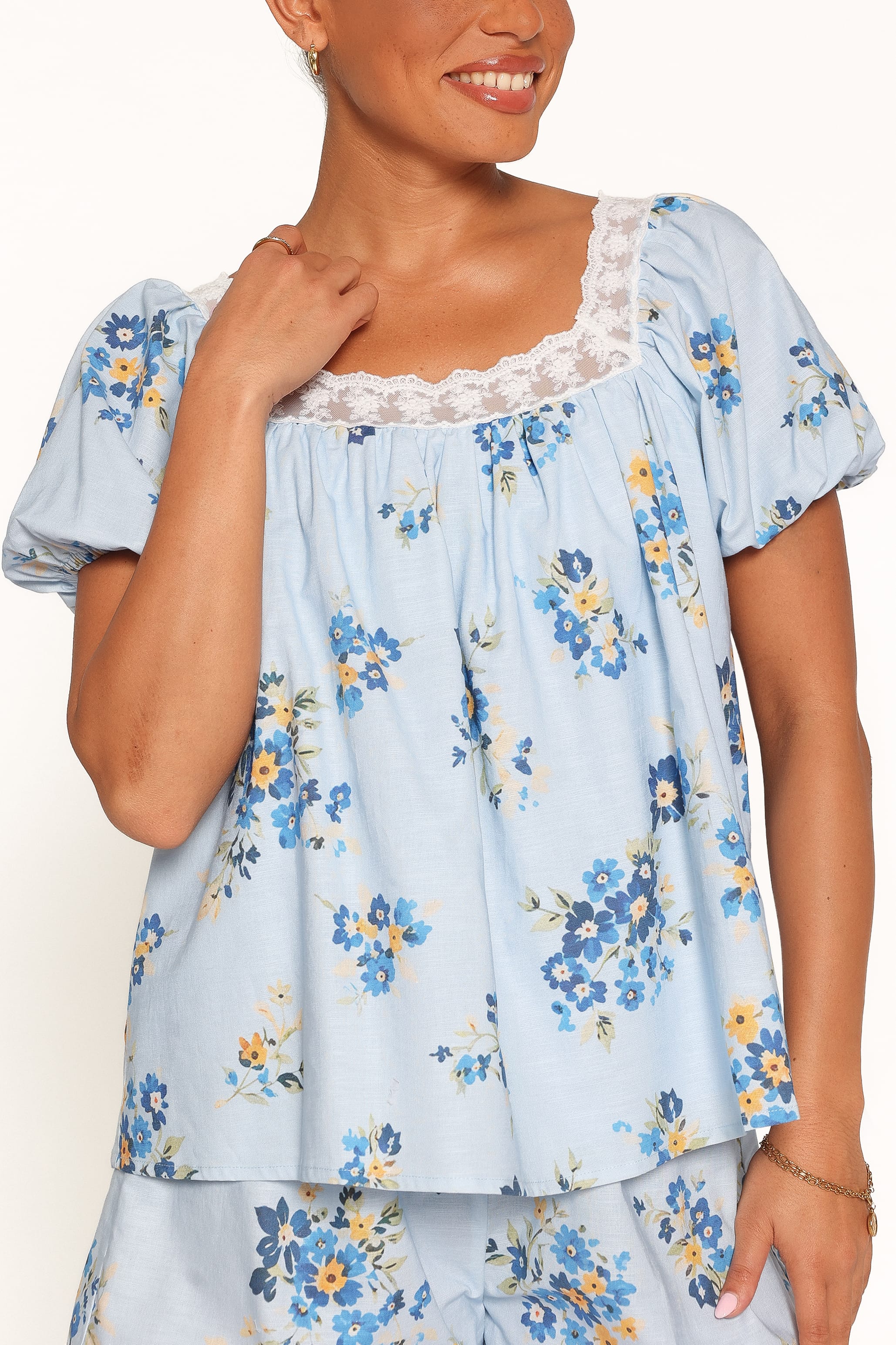 SETS Fawna Short Set - Blue Floral