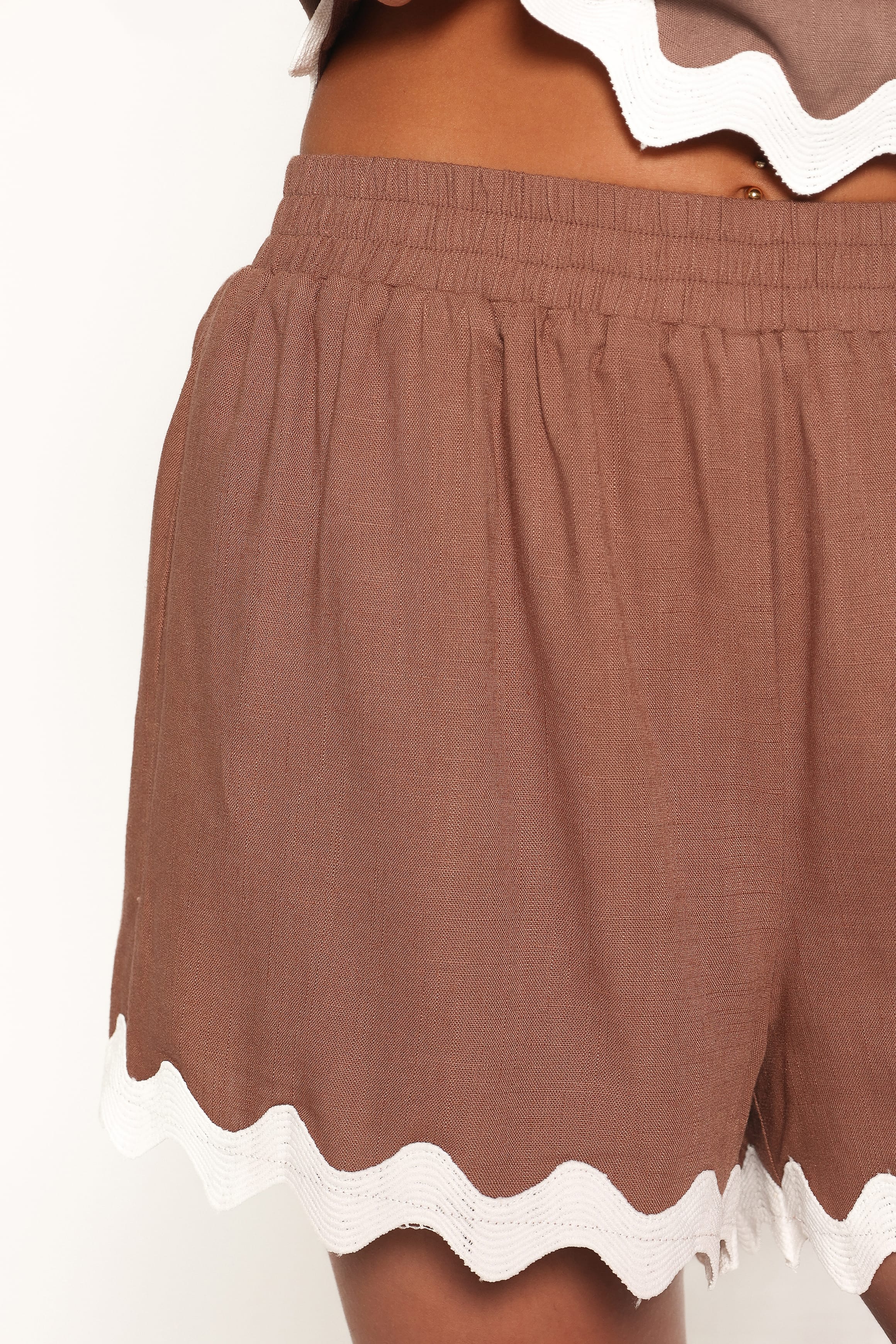 SETS Gale Short Set - Brown Cream