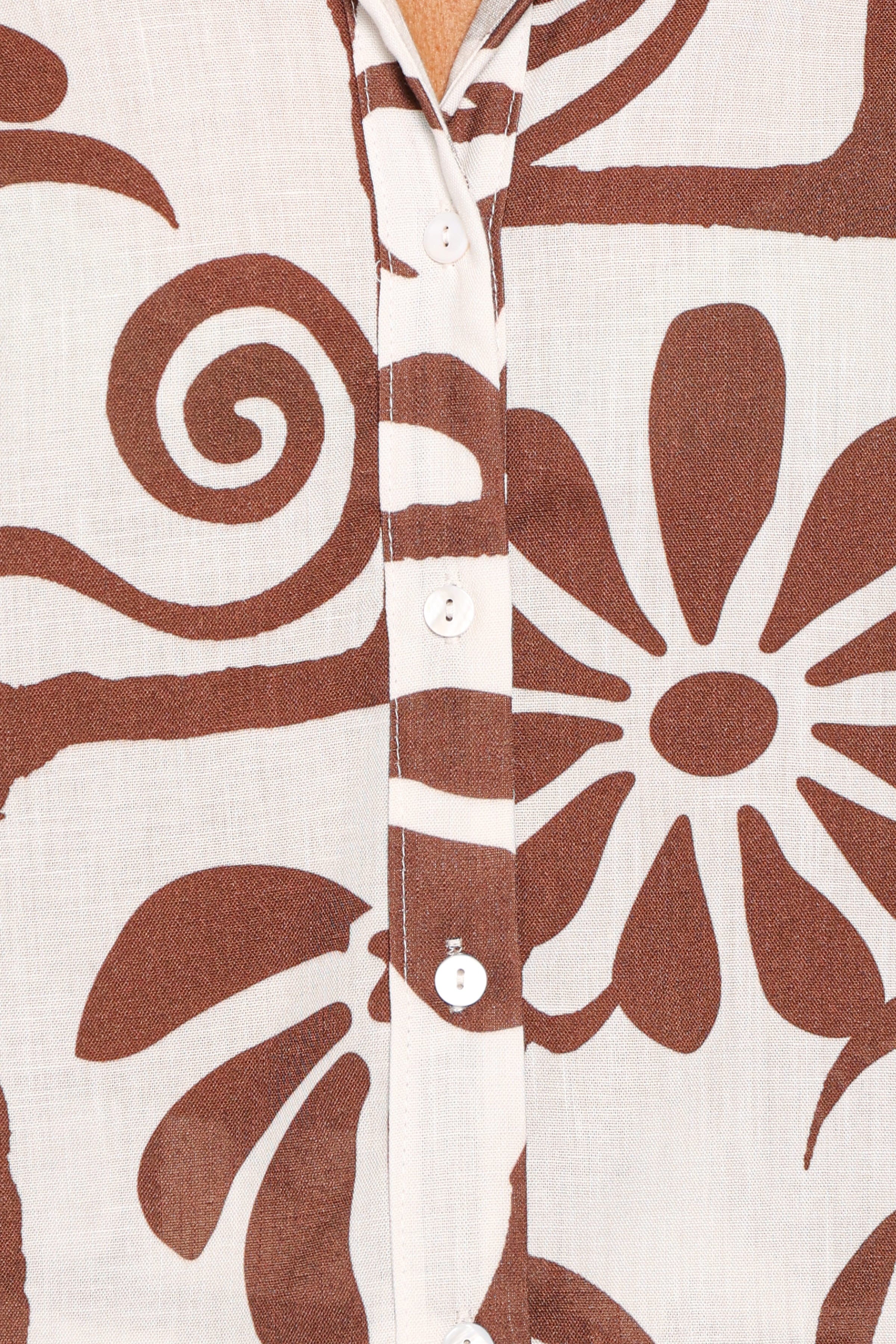 SETS Helga Short Set - Brown White