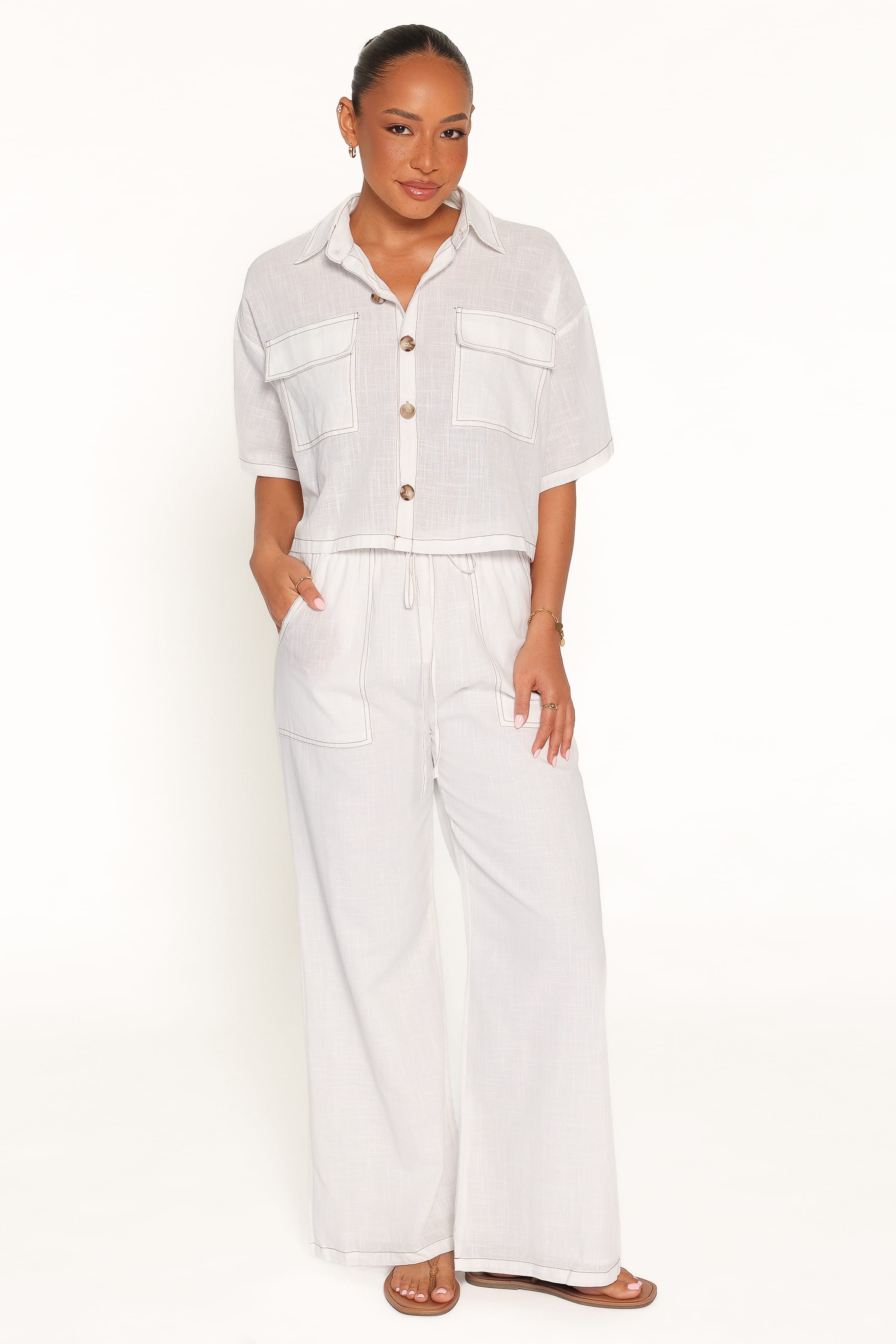 SETS Jill Pant Set - White