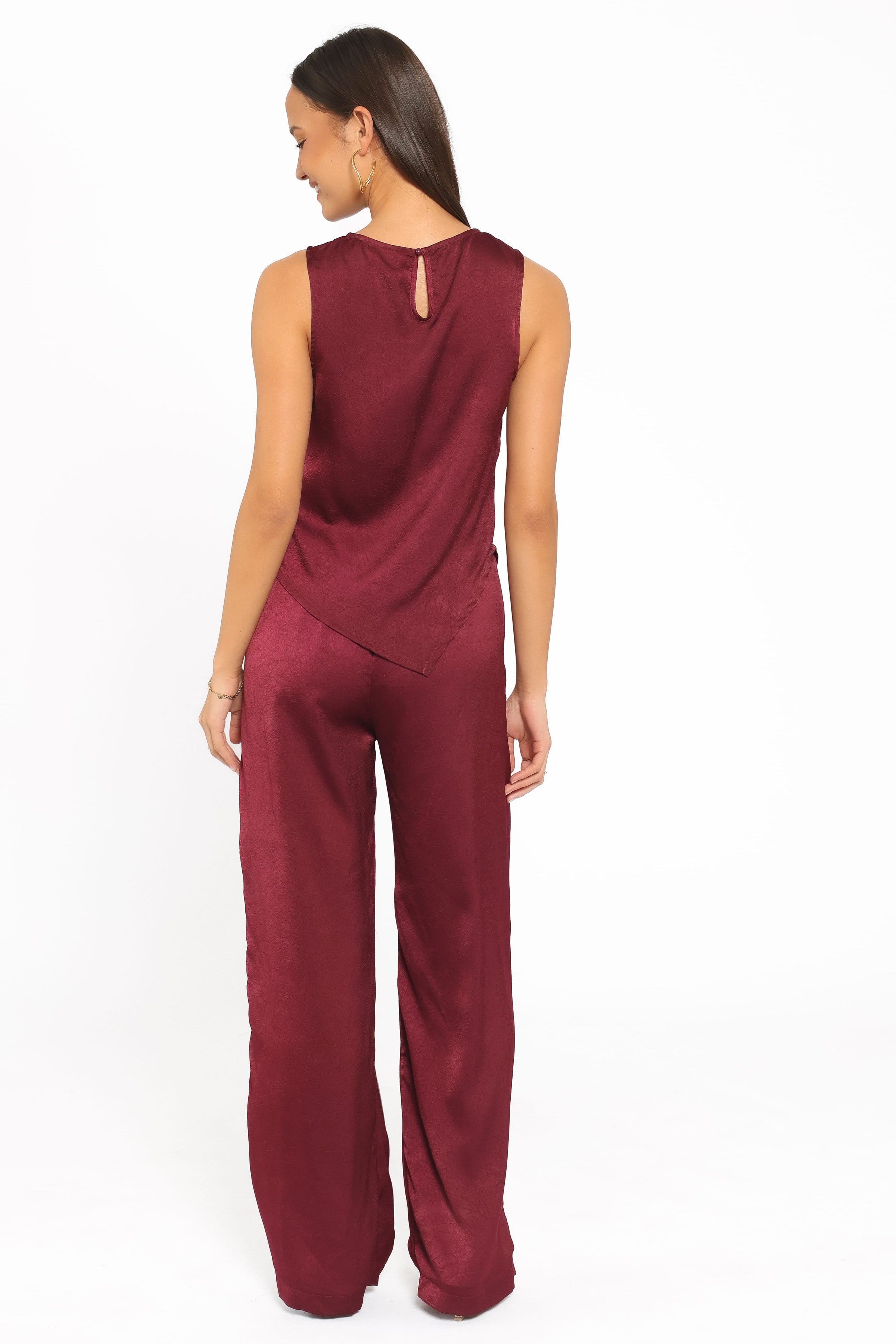 SETS Lira Pant Set - Dark Cherry