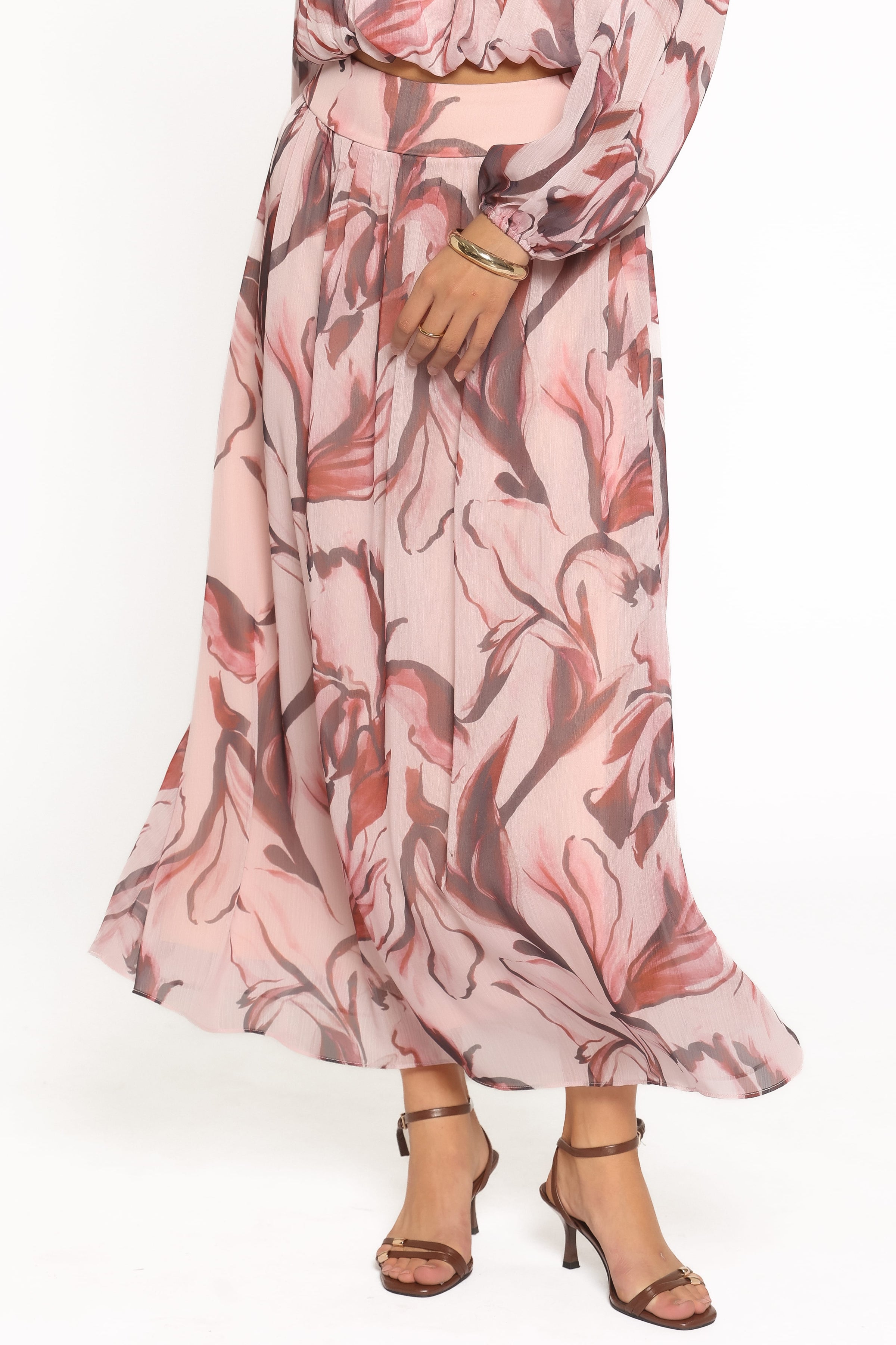 SETS Lorei Chiffon Skirt Set - Pink Petal