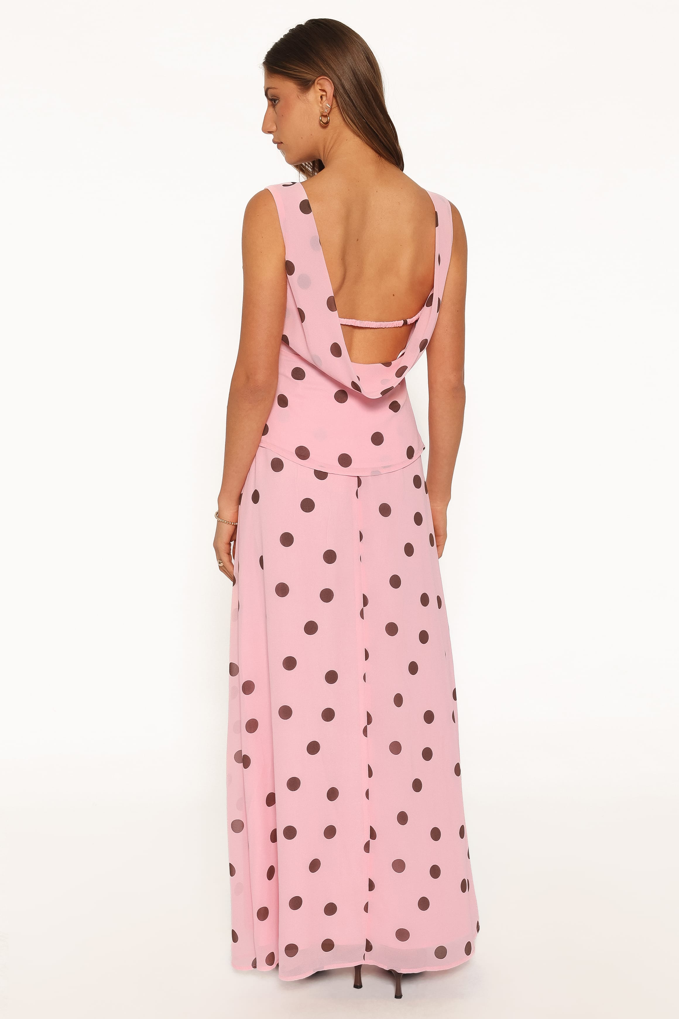 SETS Ricky Skirt Set - Pink Polka Dot