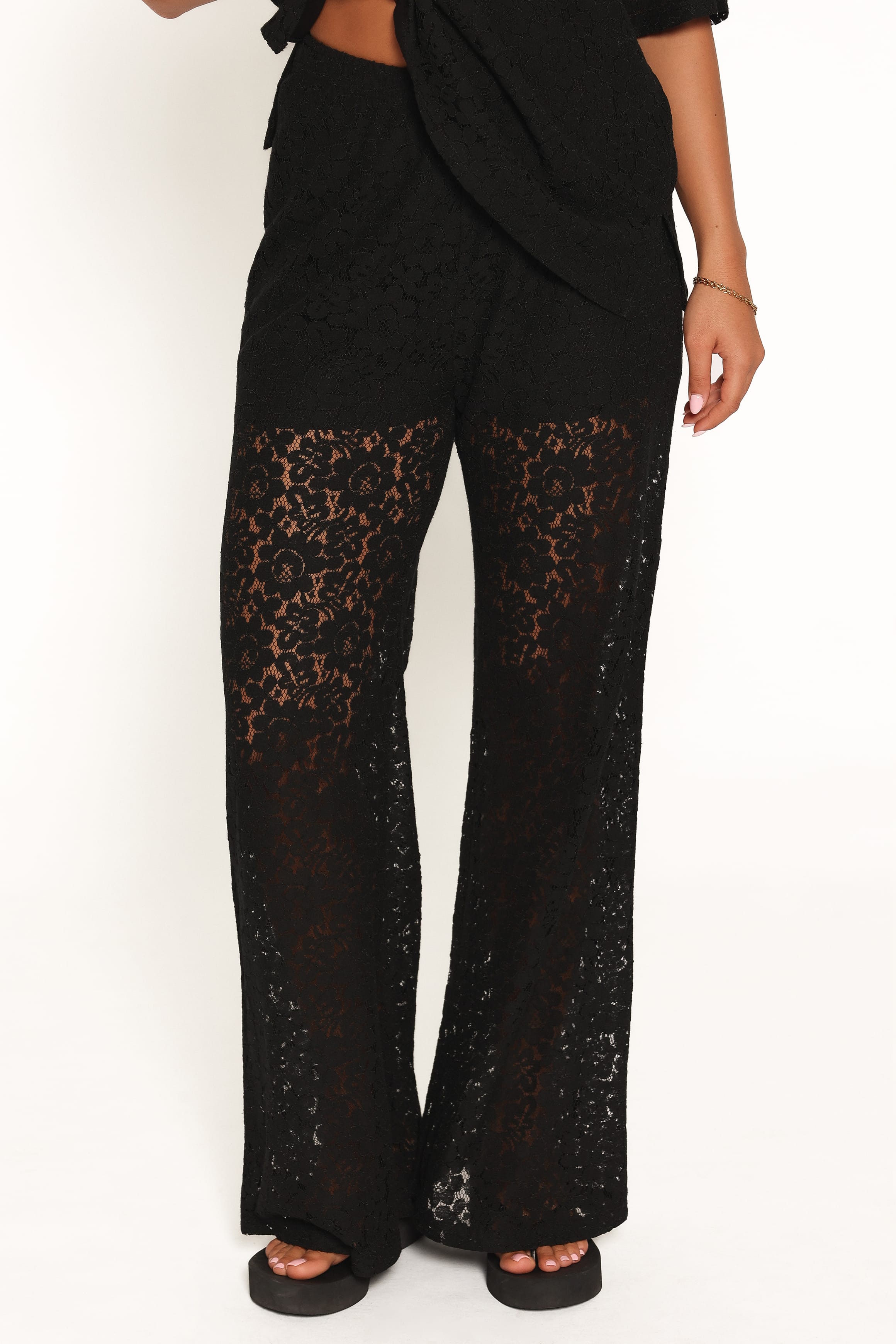 SETS Tucker Lace Pant Set - Black