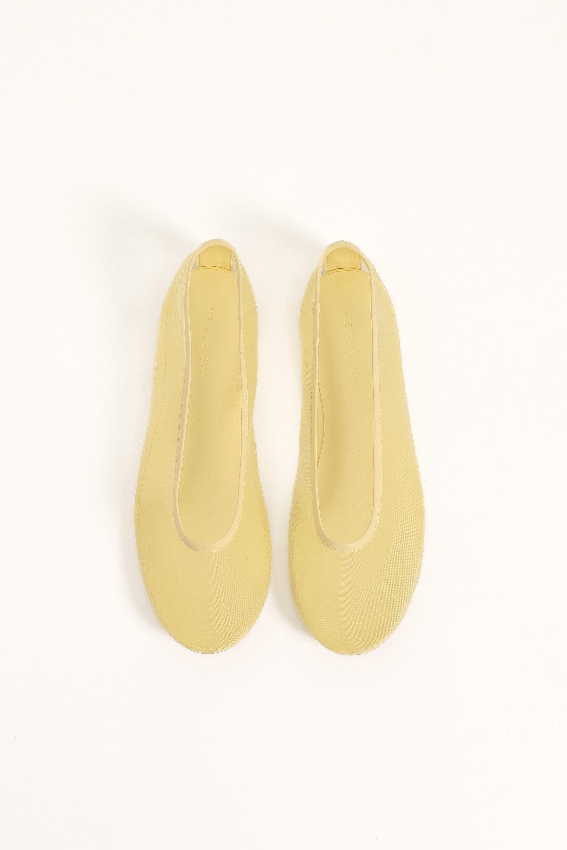SHOES Evonne Mesh Flat - Butter Yellow