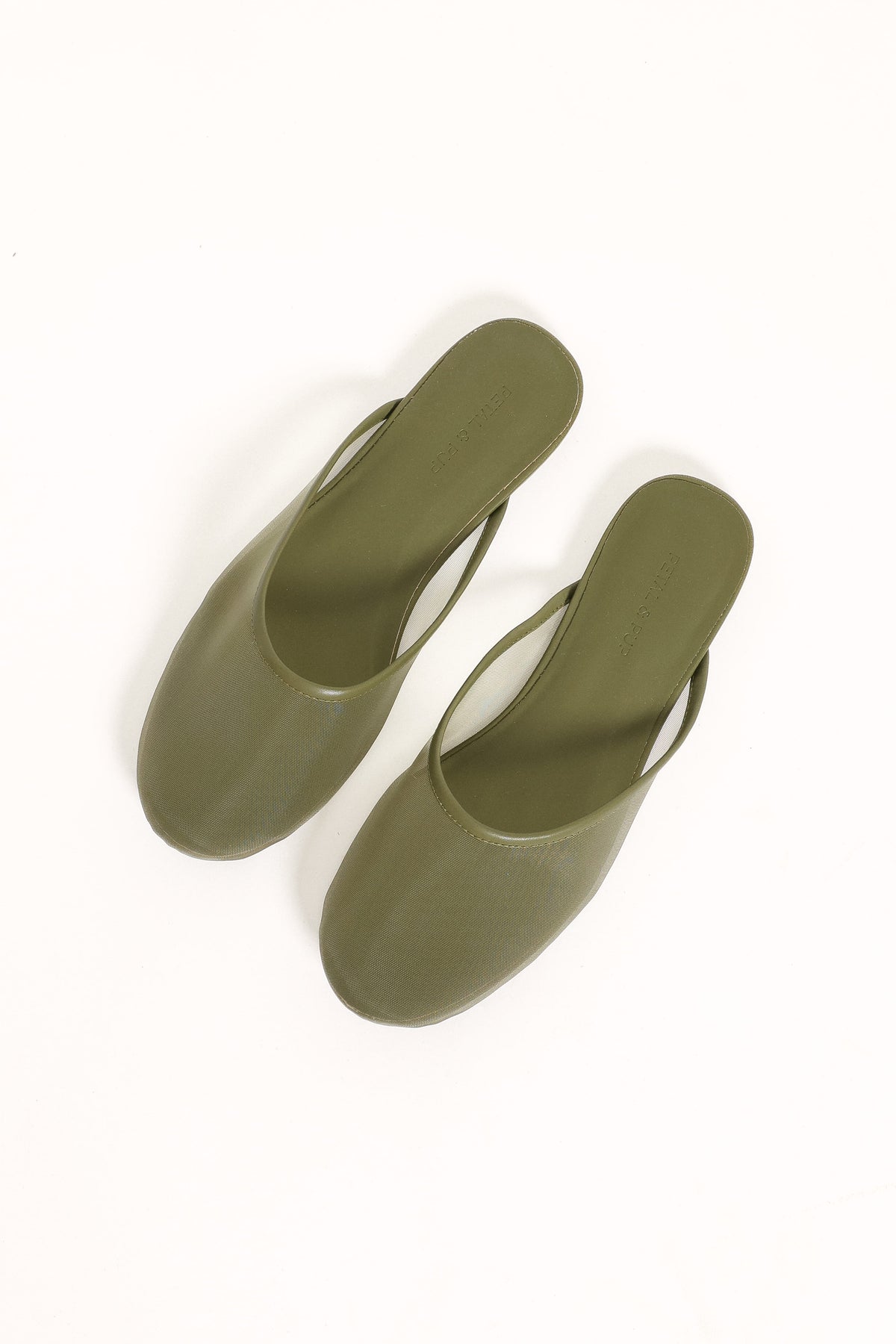 SHOES Gabrielle Mesh Flat - Olive Green