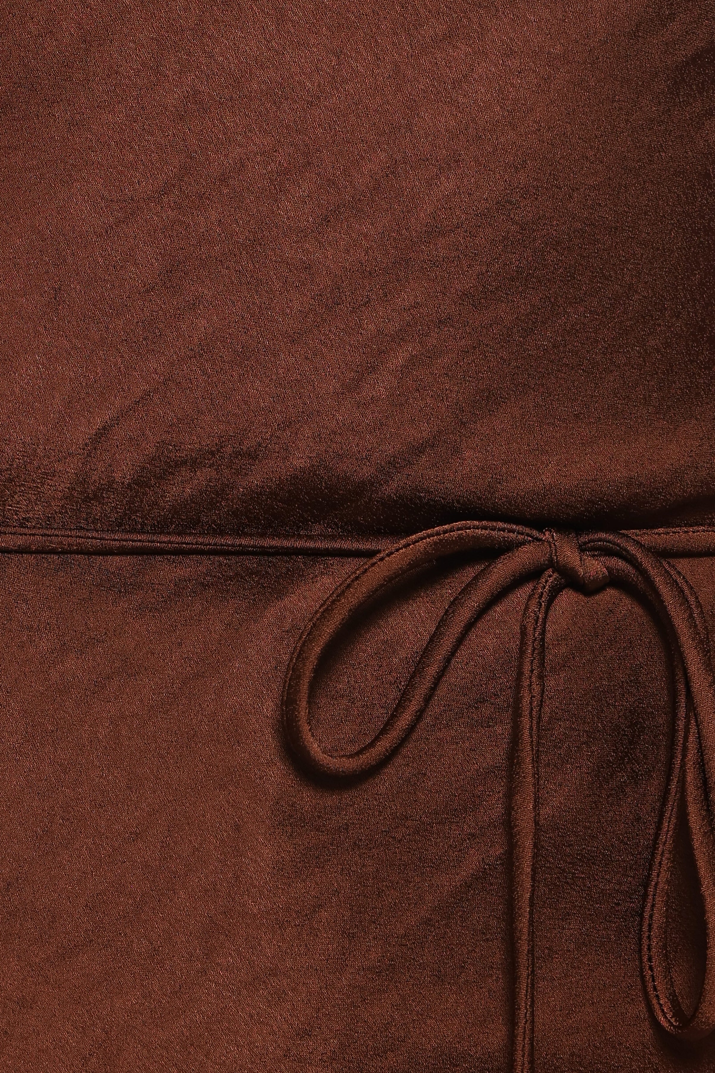 TOPS Brenn Halterneck Top - Chocolate Brown