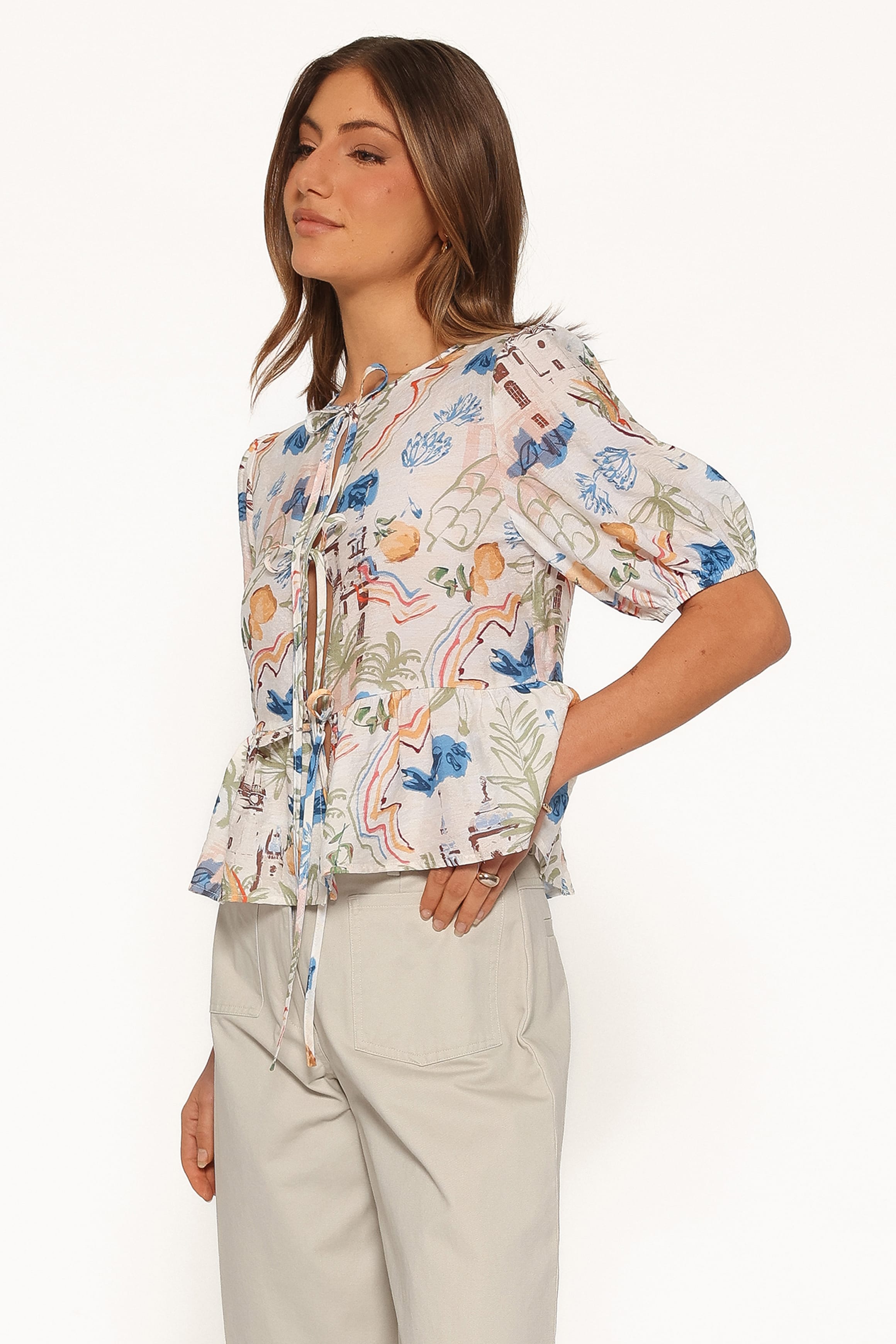 TOPS Dory Top - White Multi