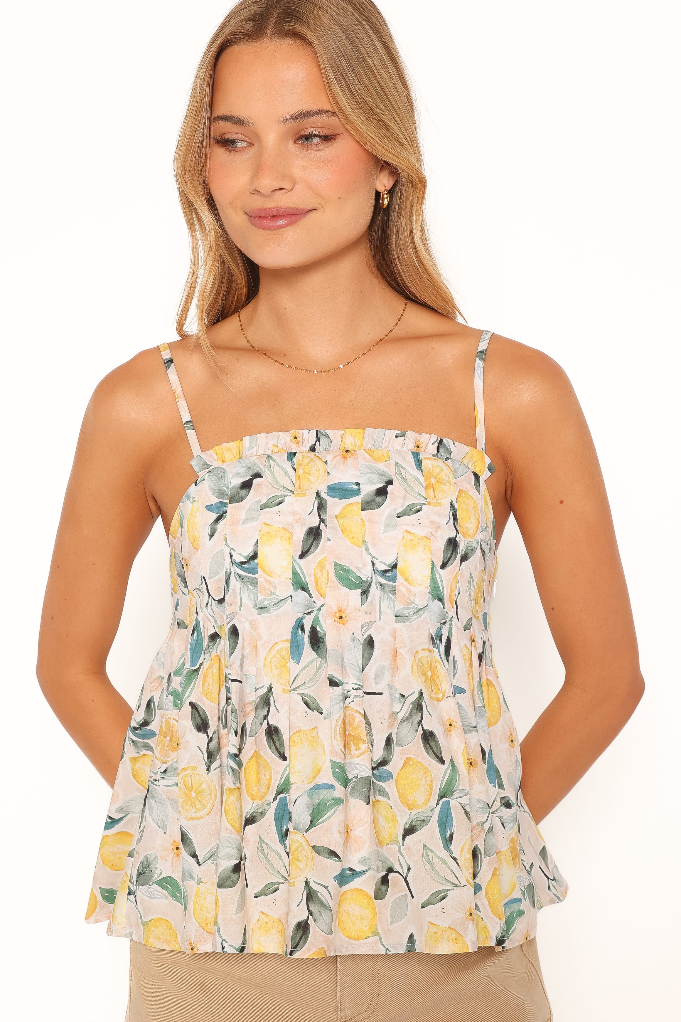 TOPS Dulce Top - Pink Lemon