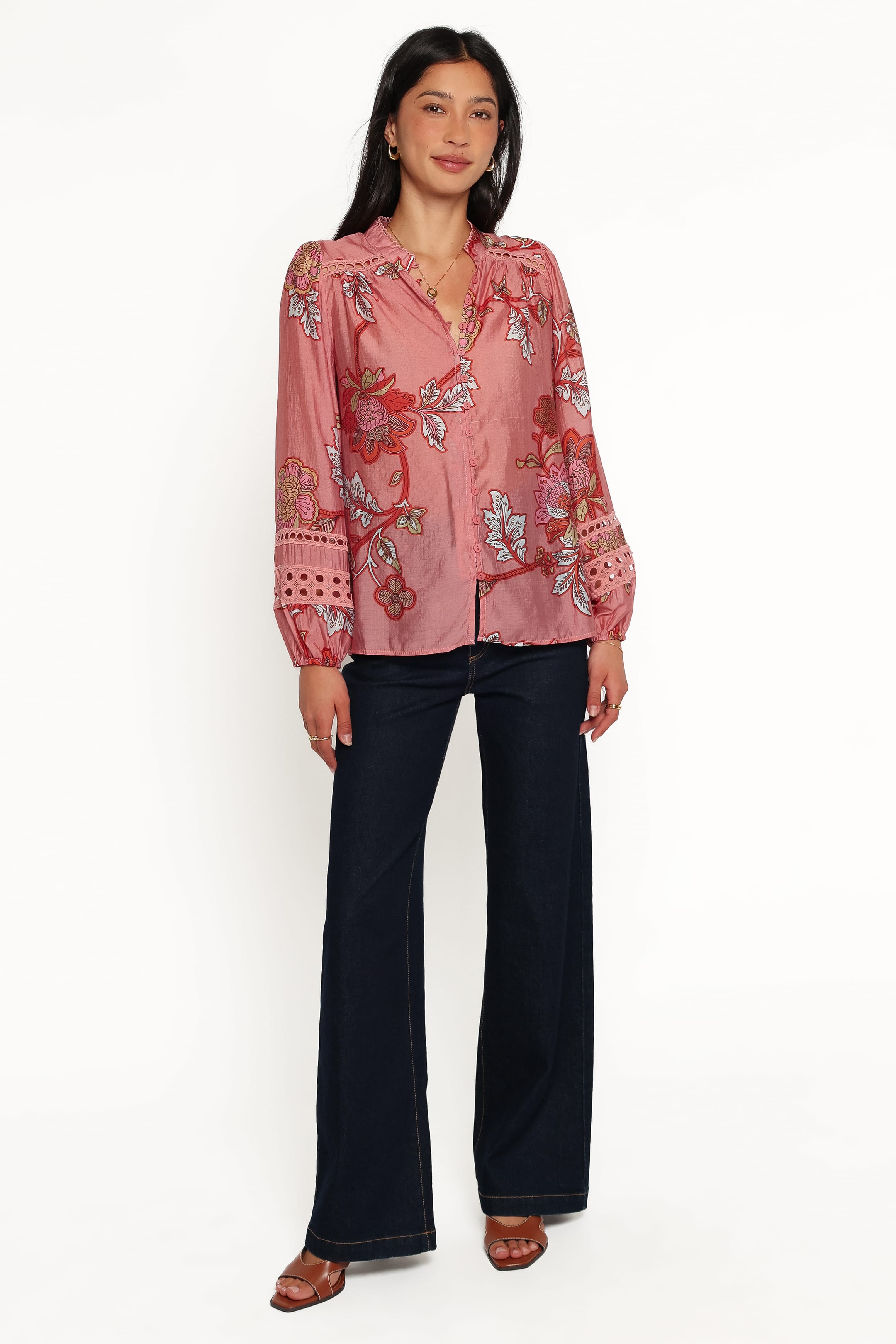 TOPS Eugenia Top - Pink Floral