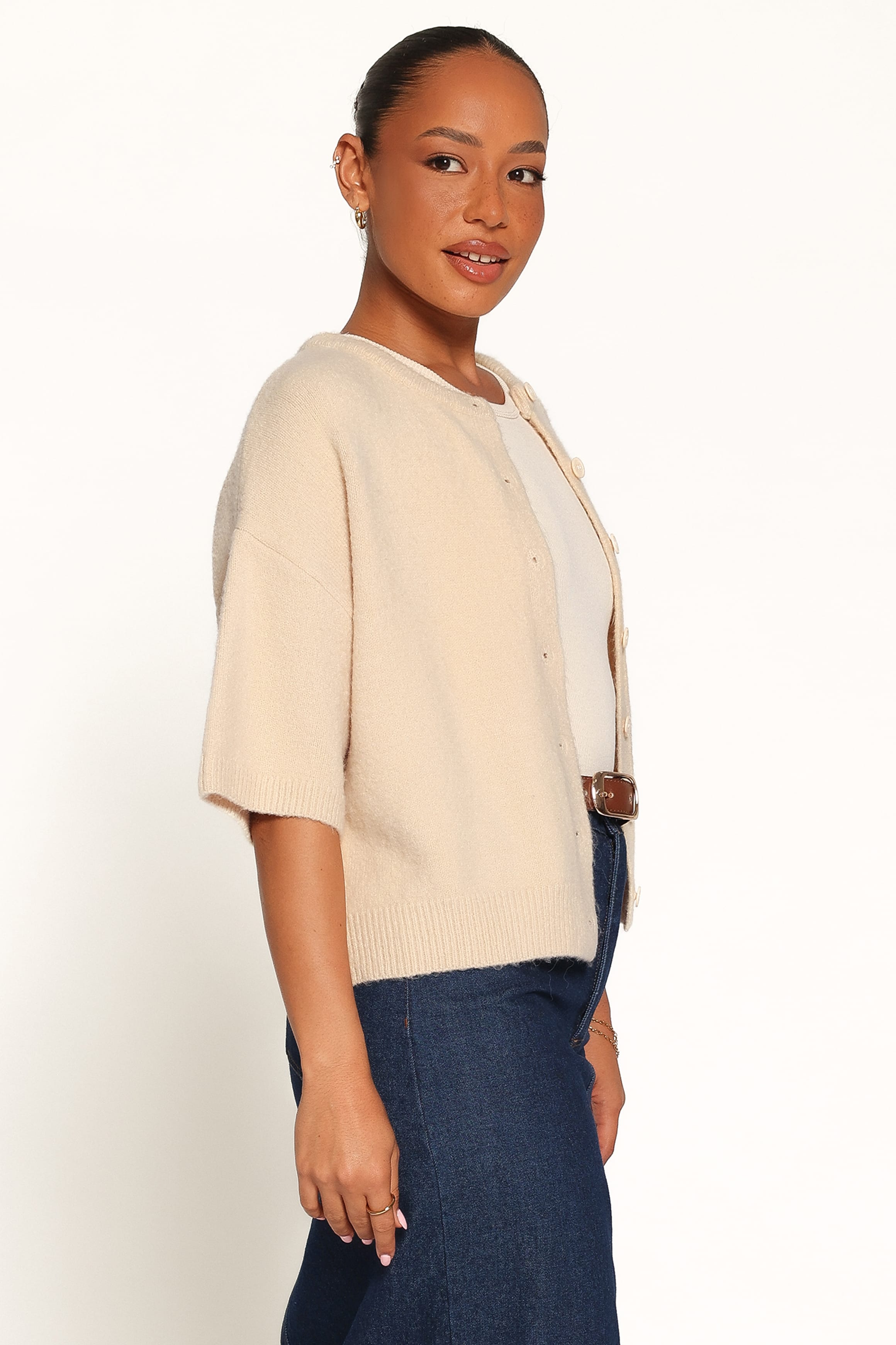 TOPS Lilith Knit Top - Beige