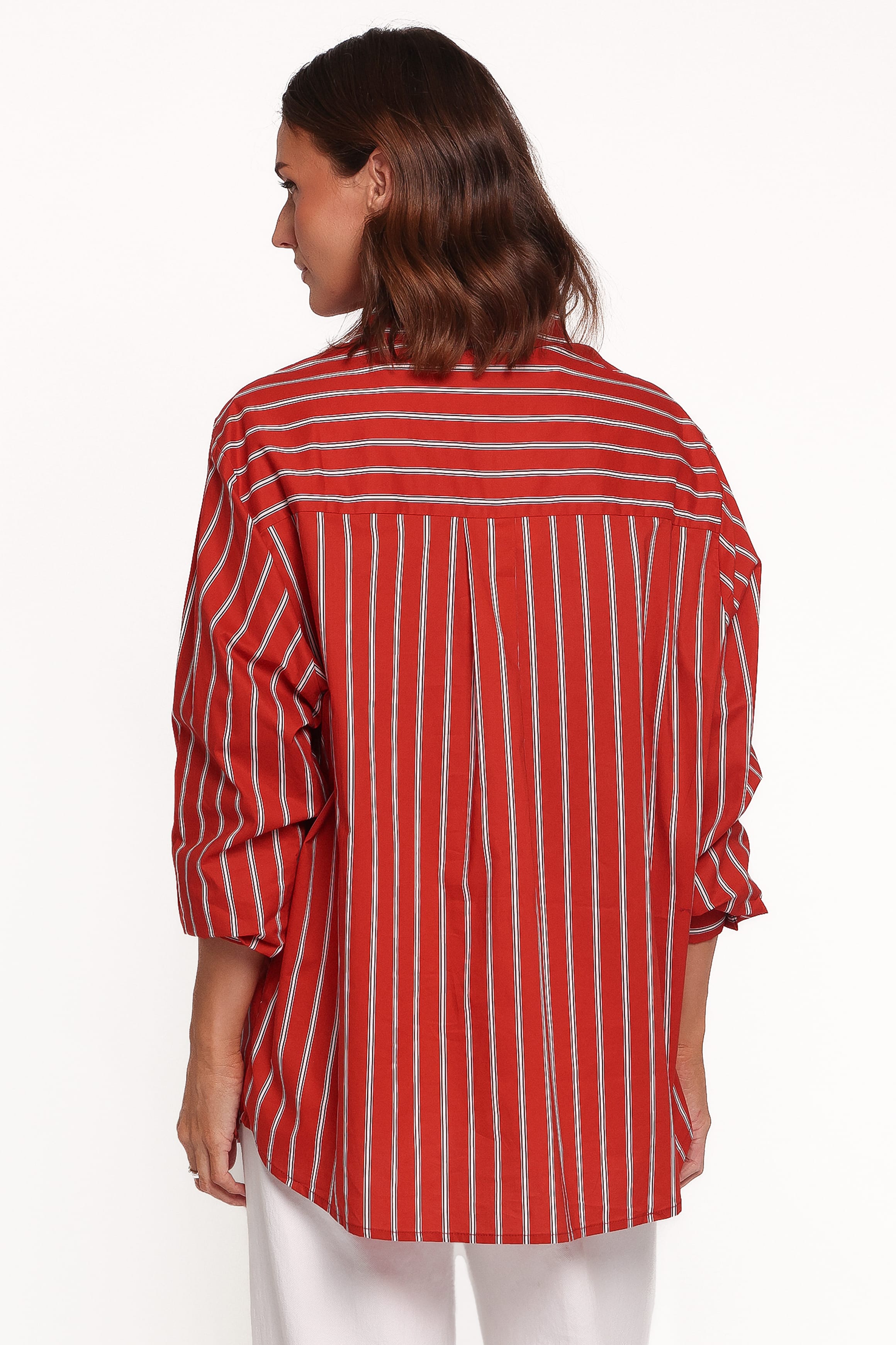 TOPS Palmer Button Down Shirt - Red Stripe