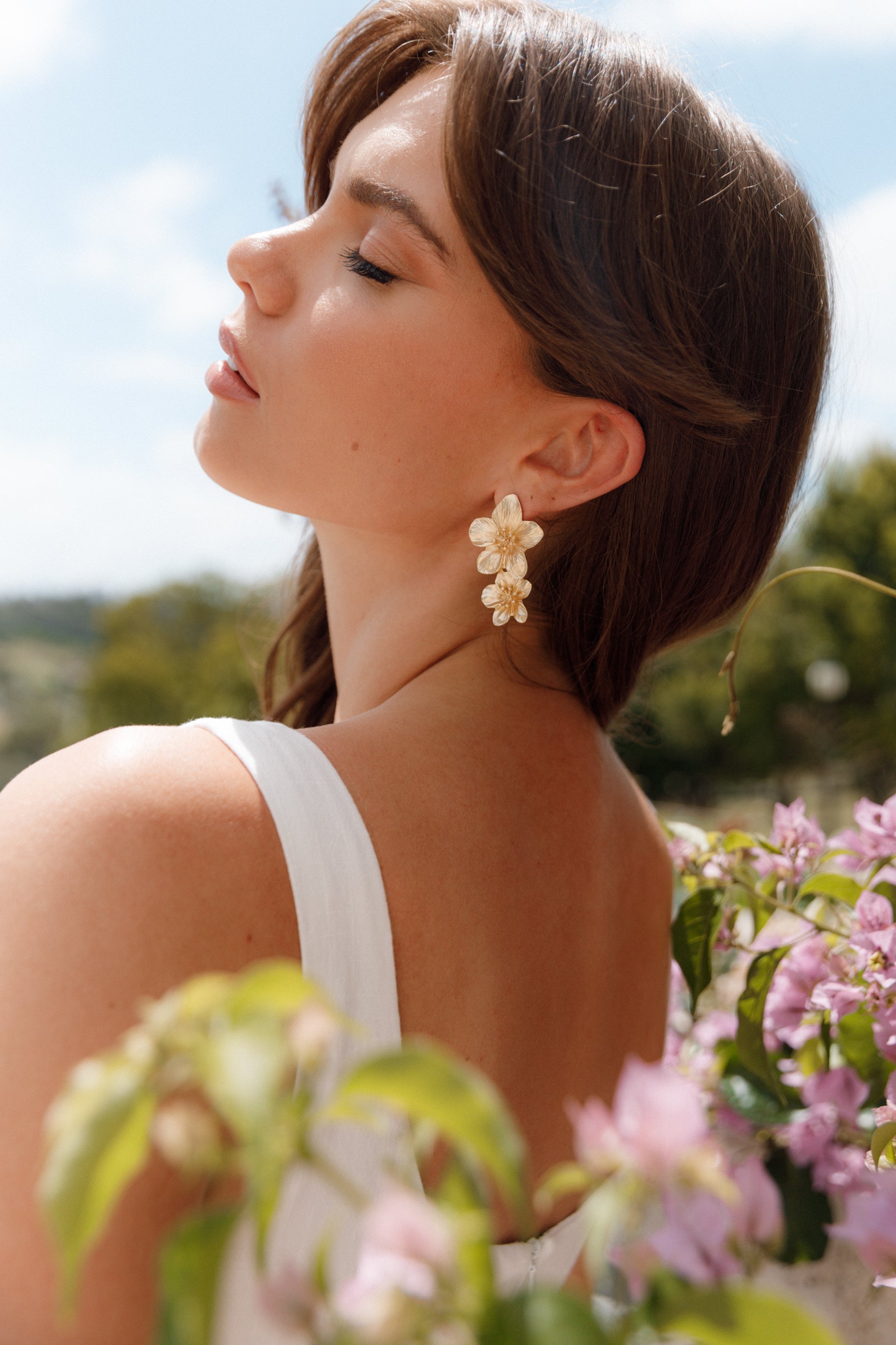 Alexa Flower Earrings - Gold | Petal & Pup USA Alexa Flower Earrings - Gold | Petal & Pup USA