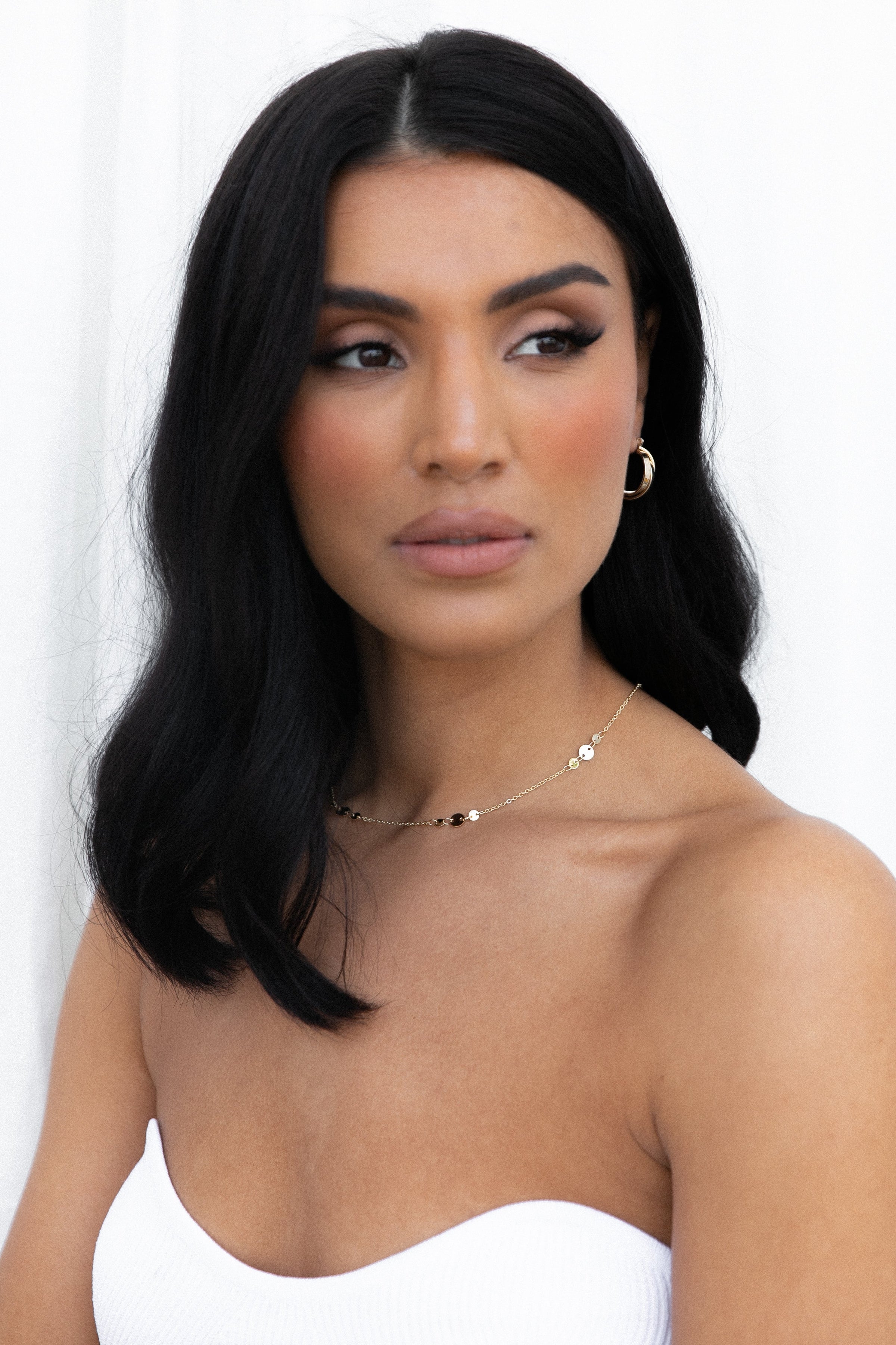 Petal and Pup USA ACCESSORIES Glimmer Dainty Necklace - Gold One Size