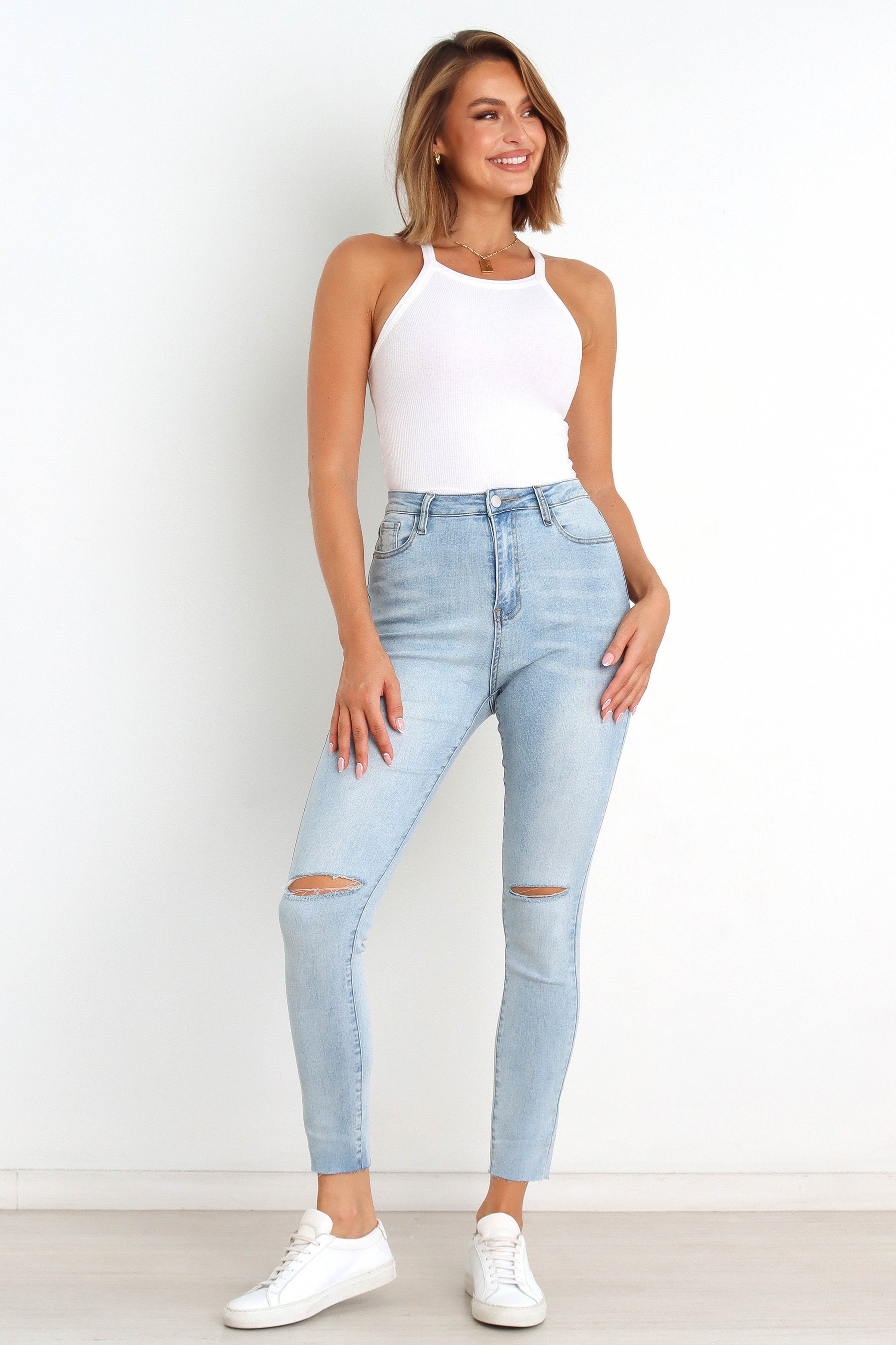Petal and Pup USA BOTTOMS Hadie Jeans - Light Blue Wash